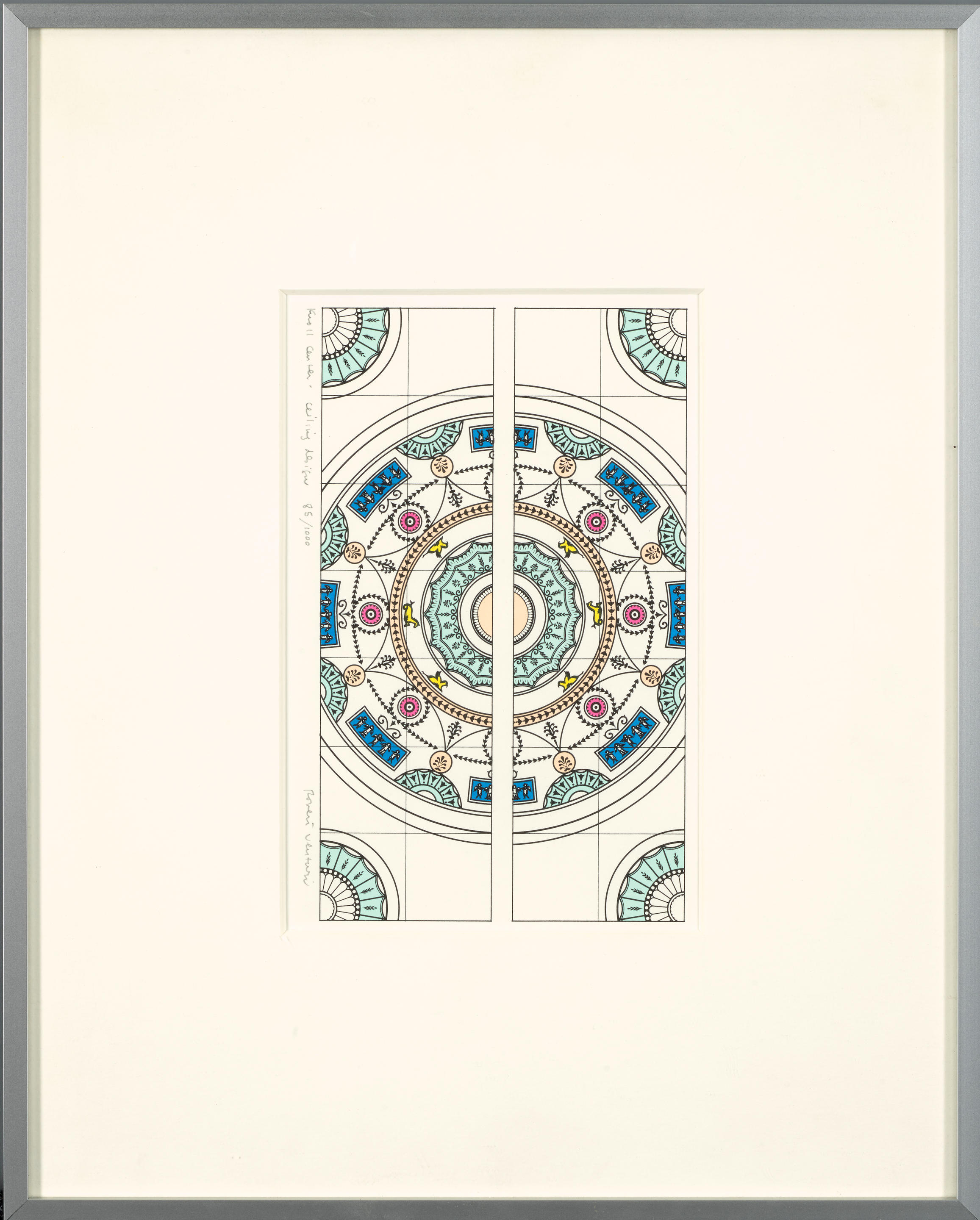 Appraisal: VENTURI ROBERT - Knoll Center Ceiling Design New York Lithographic