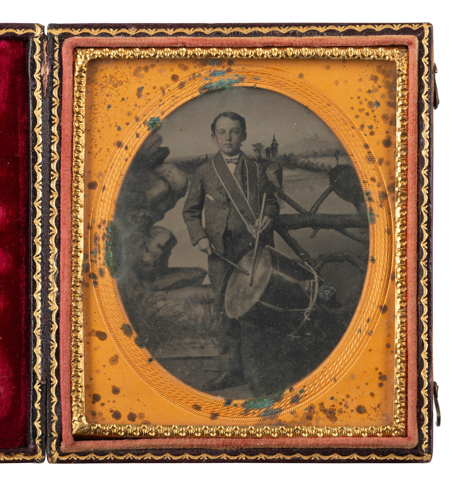 Appraisal: EARLY PHOTOGRAPHY sixth plate tintypes of civilians incl young men