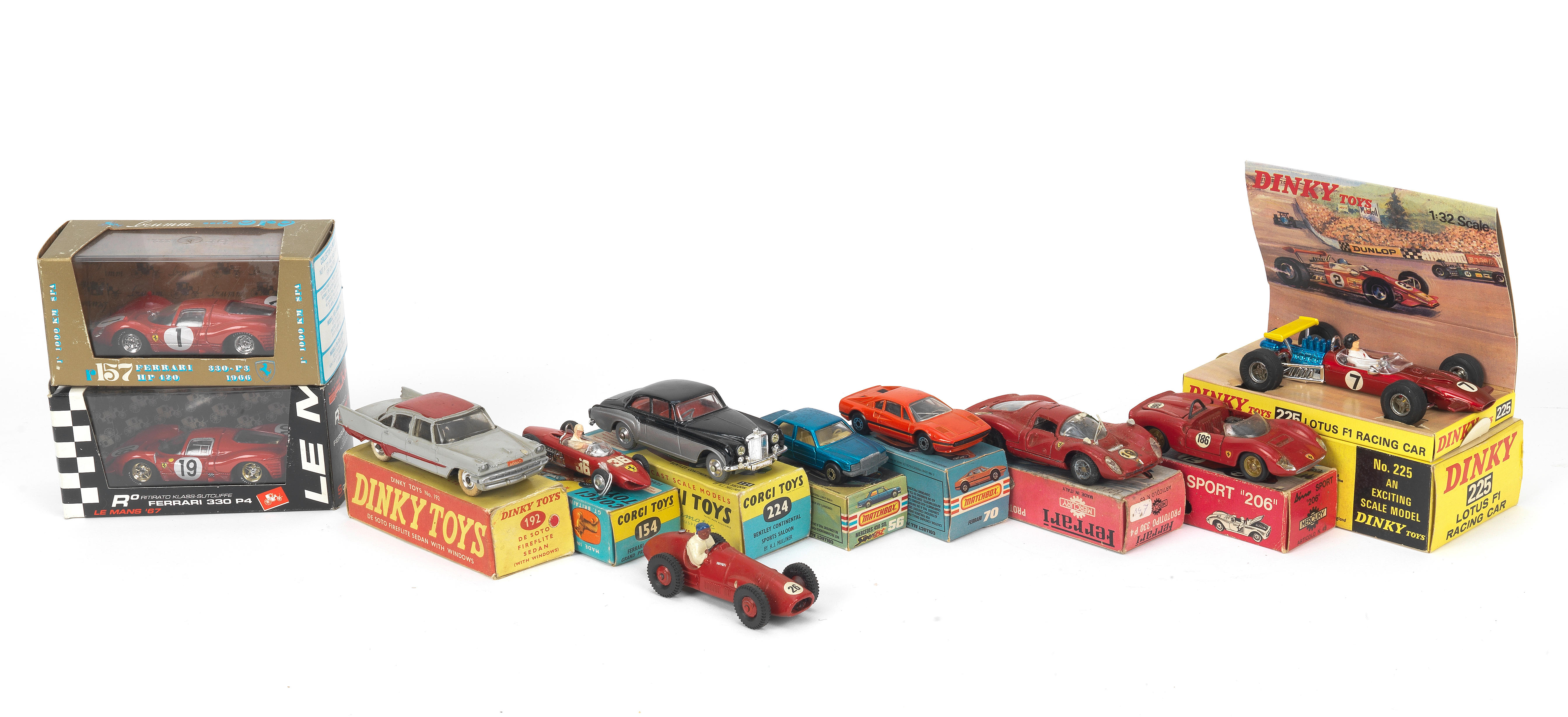 Appraisal: ASSORTED BOXED DIE-CAST MODELS INCLUDING DINKY CORGI AND MATCHBOX comprising