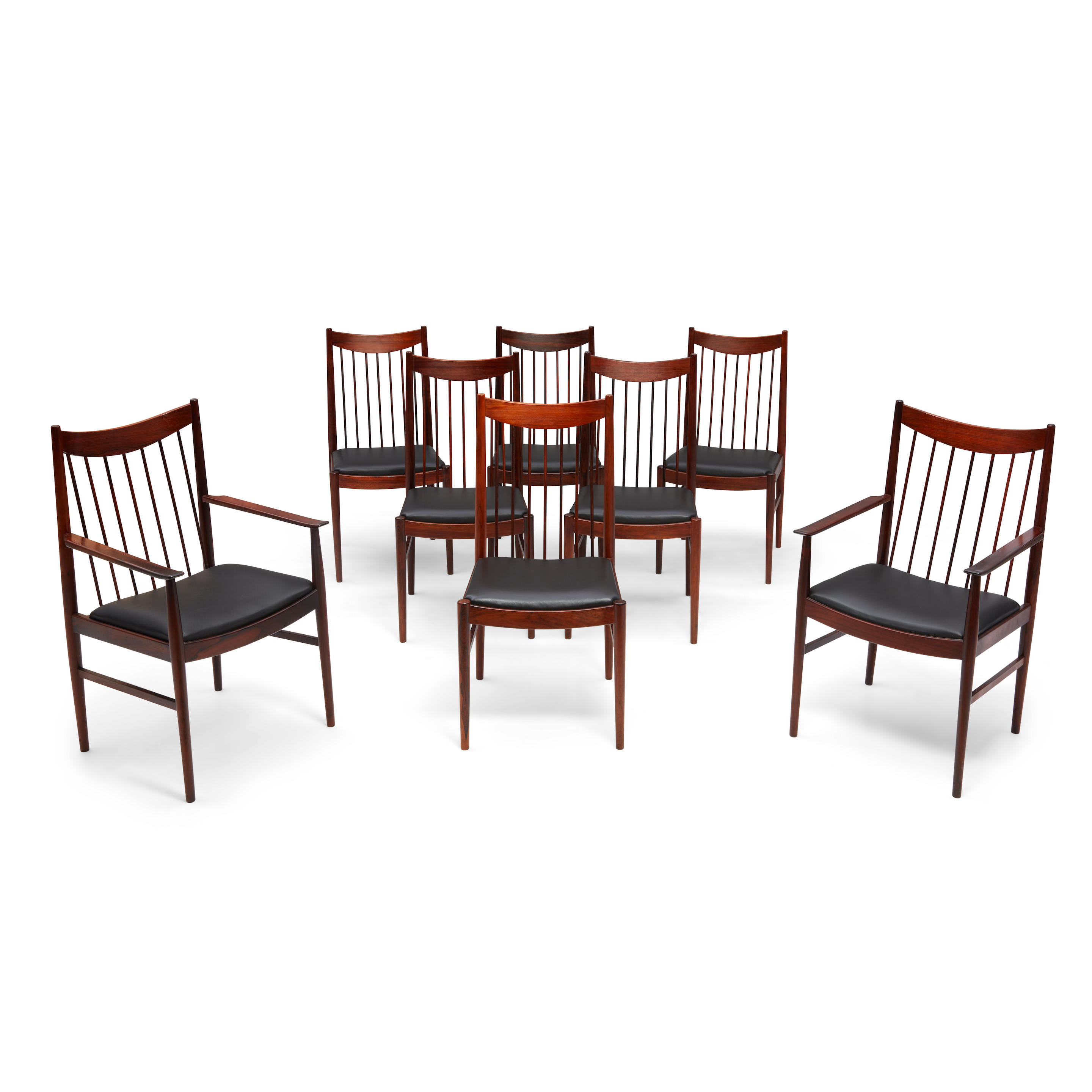 Appraisal: EIGHT ARNE VODDER - FOR SIBAST MOBLER DINING CHAIRS Denmark