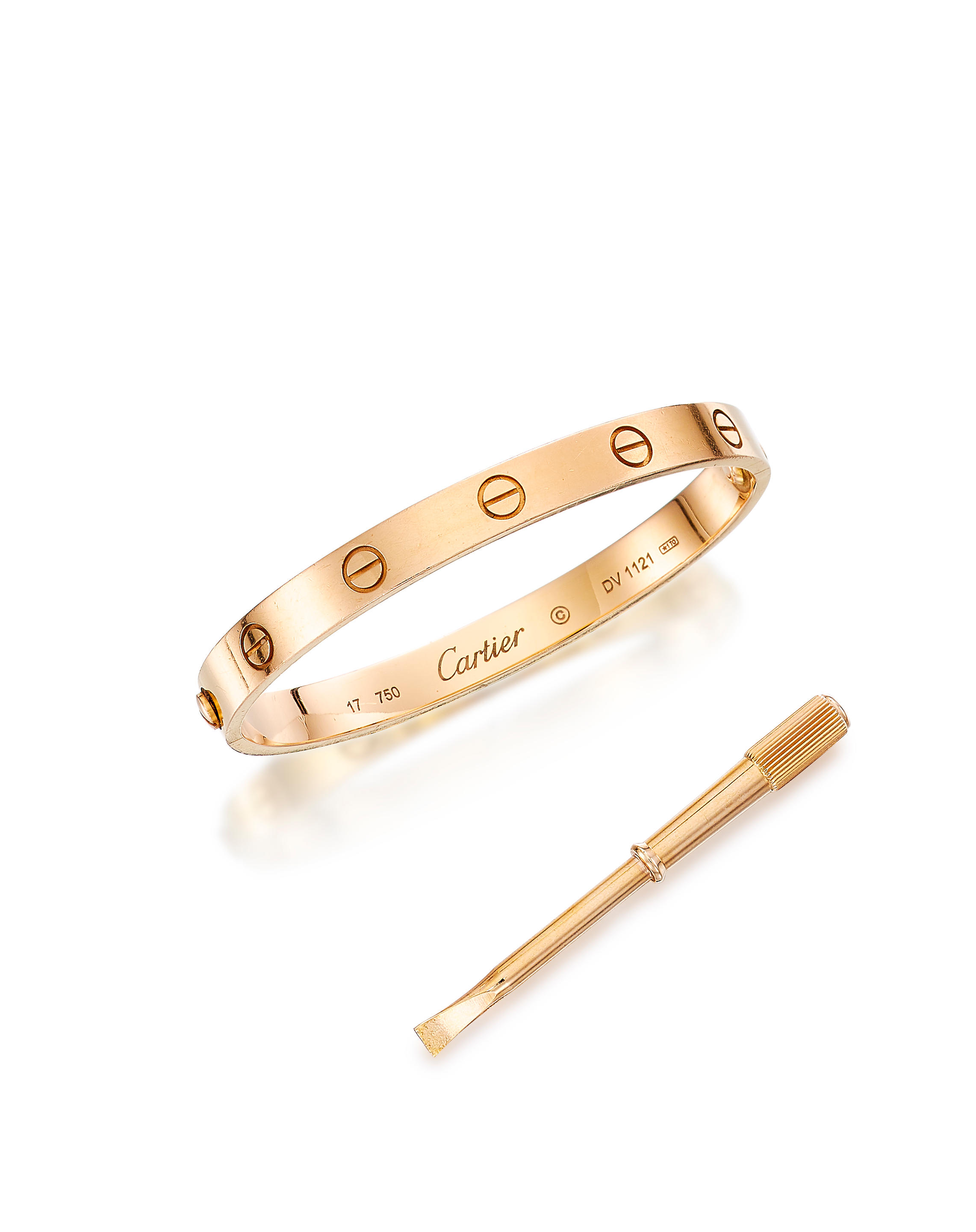 Appraisal: CARTIER LOVE BRACELET LOVE Metal karat pink gold Circumference cm