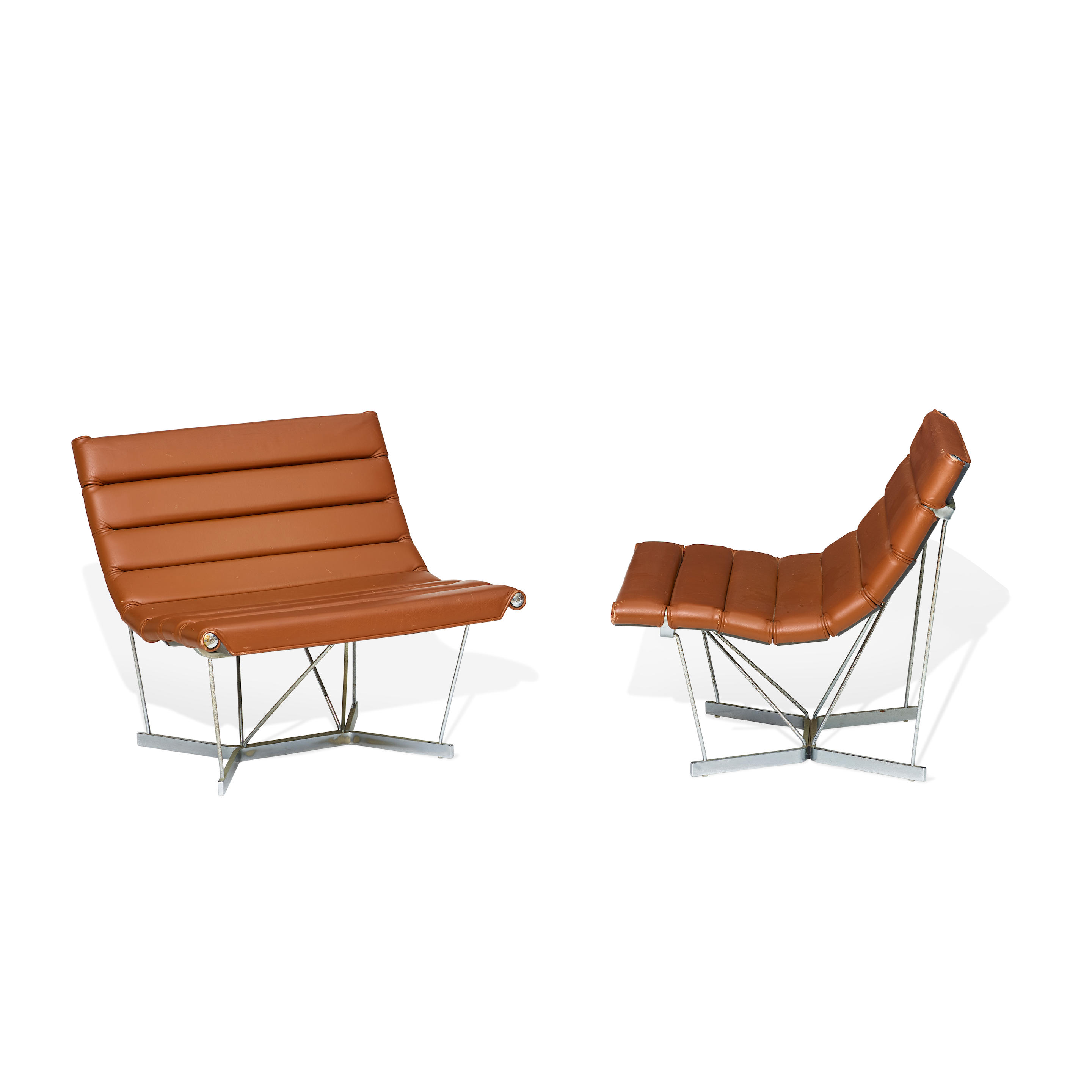 Appraisal: GEORGE NELSON - Pair of Catenary Lounge Chairs designed for