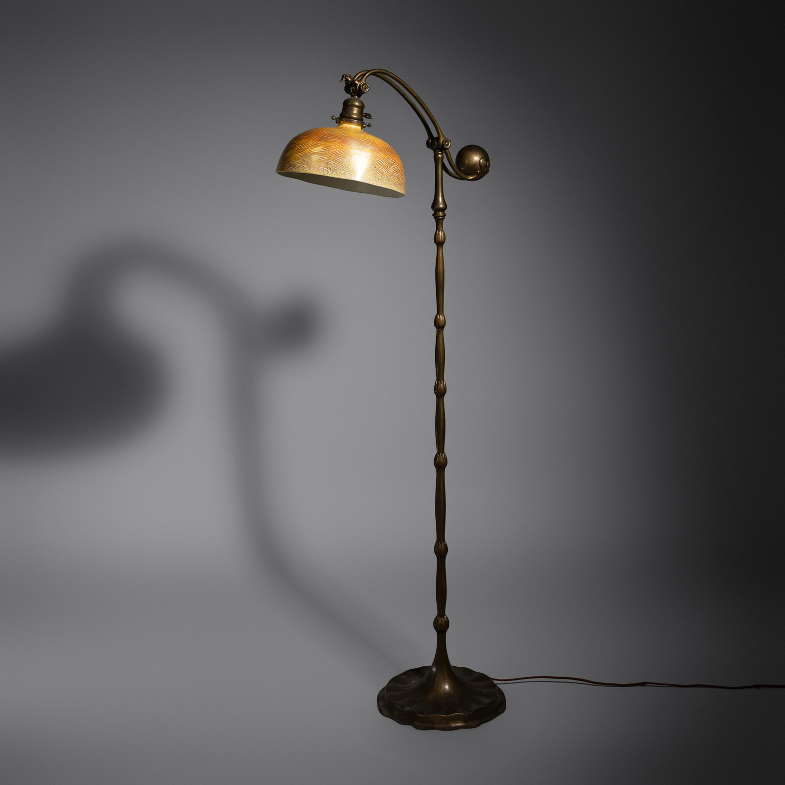 Appraisal: Louis Comfort Tiffany American - Counter Balance Floor Lamp model