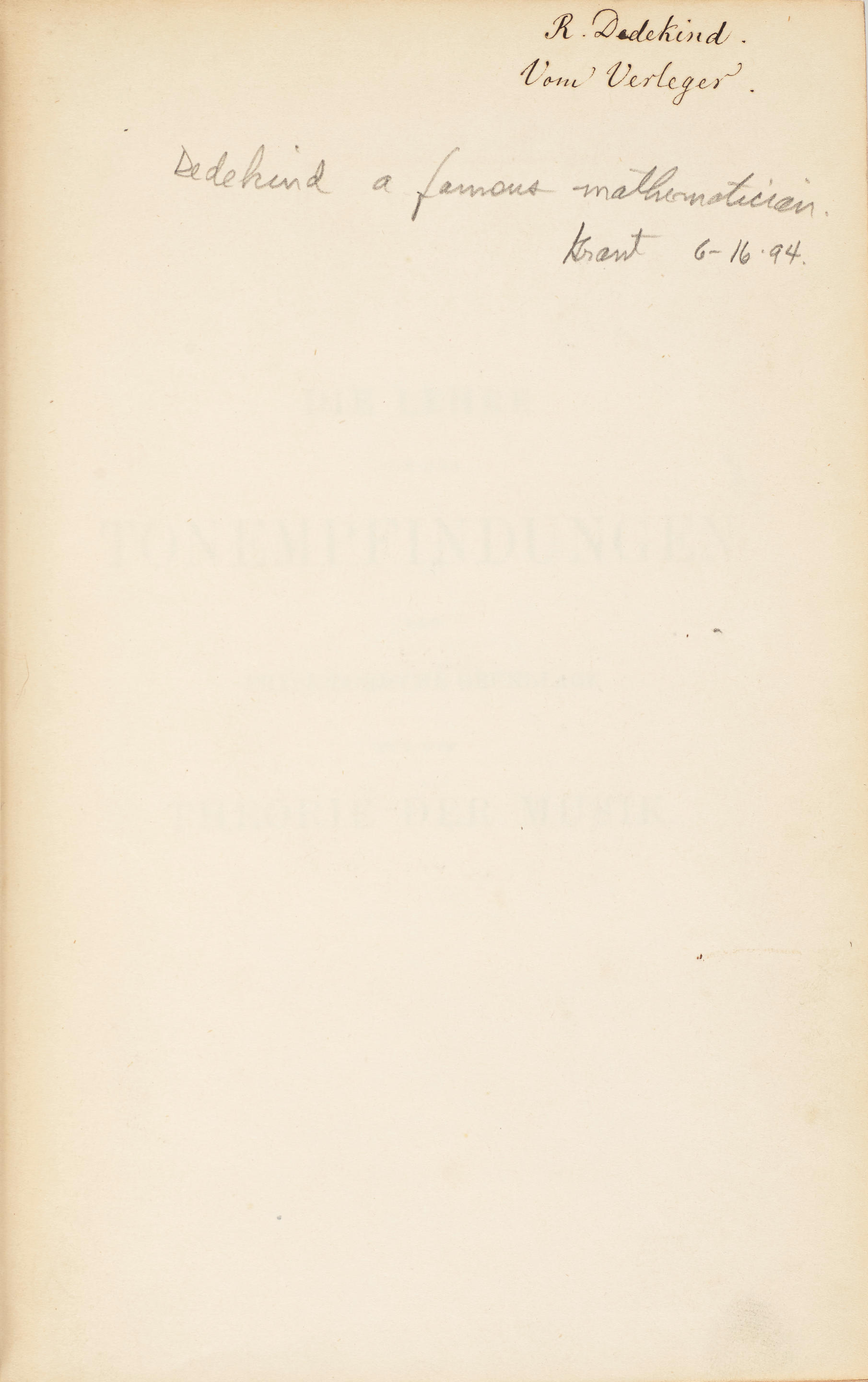 Appraisal: HELMHOLTZ HERMANN VON - Die Lehre von den Tonempfindungen als