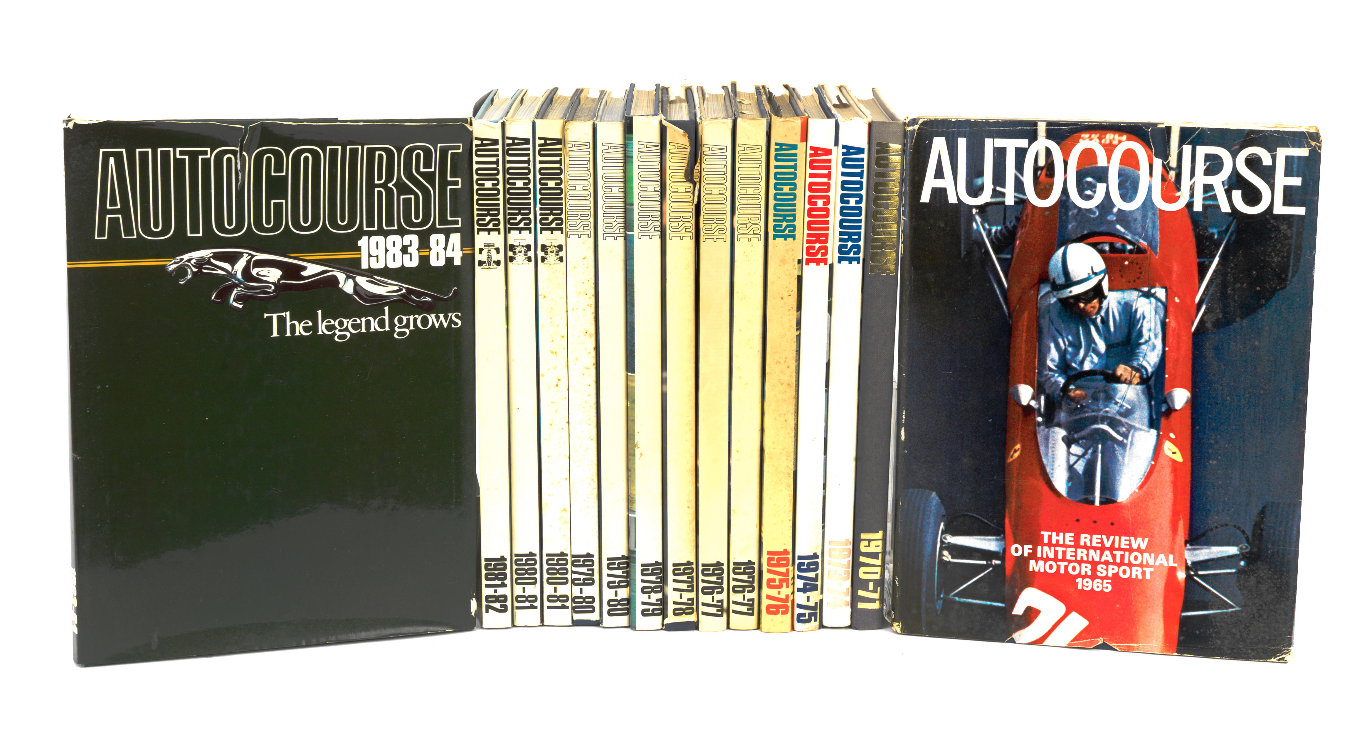 Appraisal: TWELVE AUTOCOURSE ANNUALS FOR AND TO comprising annual for and