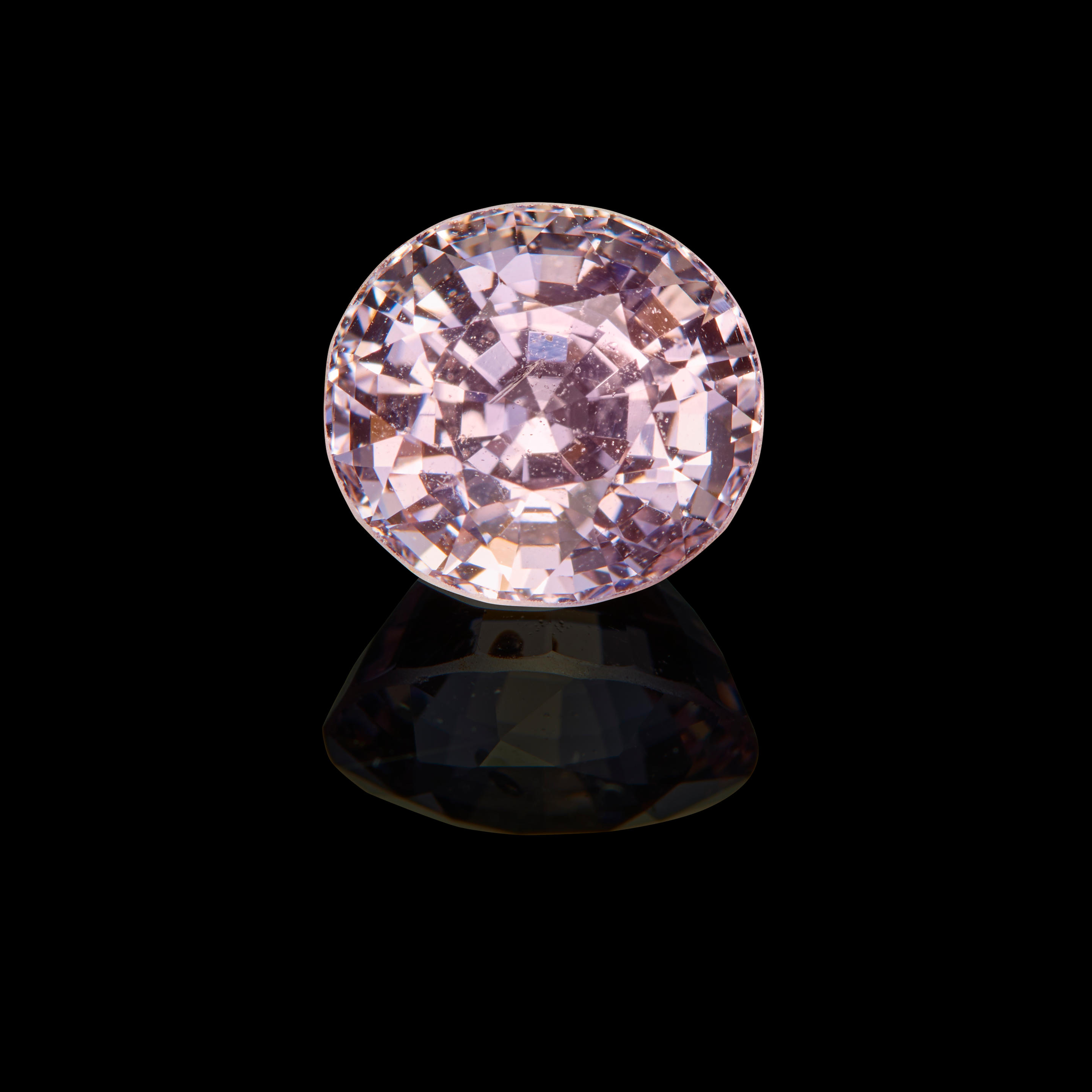 Appraisal: PINK SPINEL Burma Pastel pink in hue this delightful oval-cut