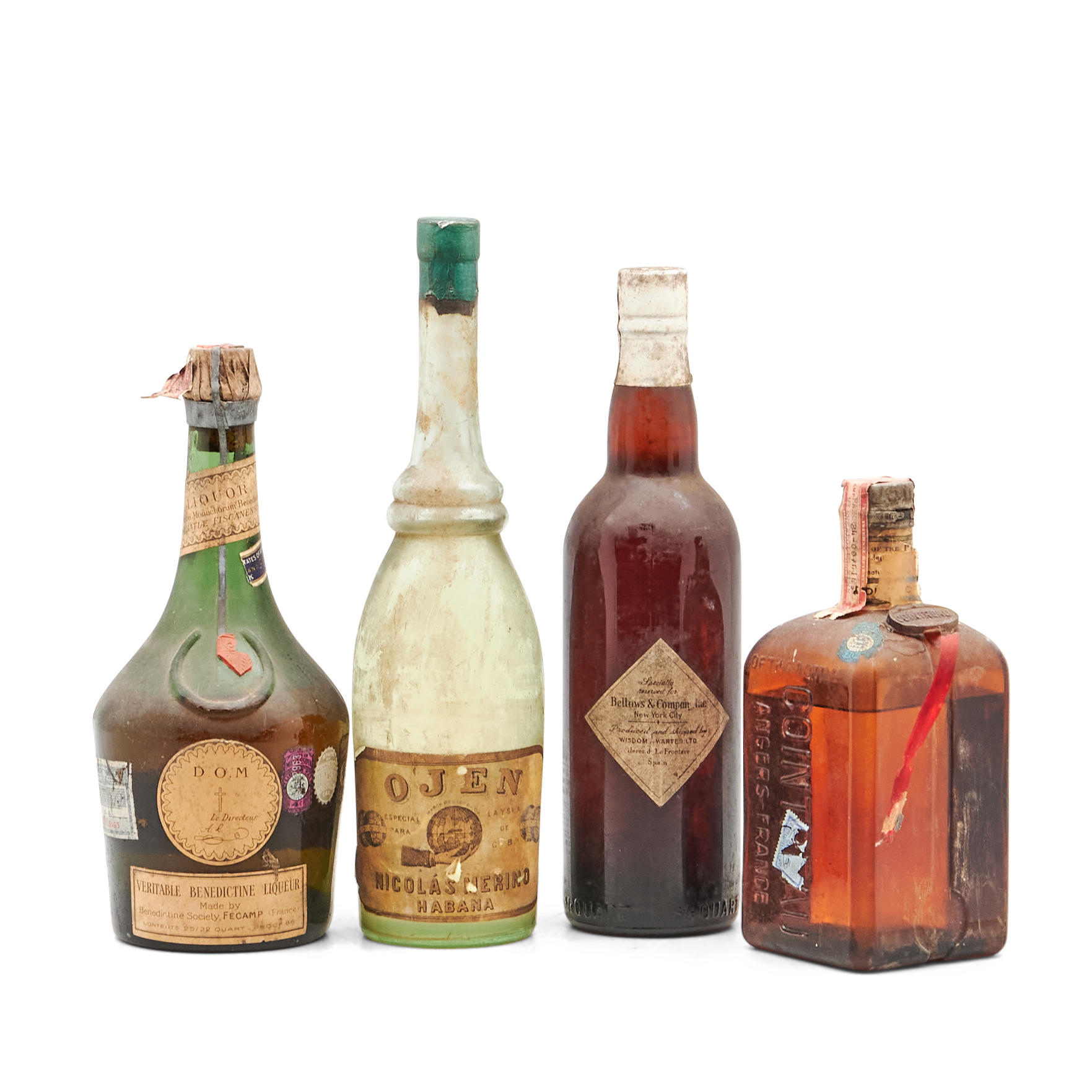 Appraisal: MIXED LIQUEUR BOTTLES Mixed Liqueur bottles Cointreau bottle France official