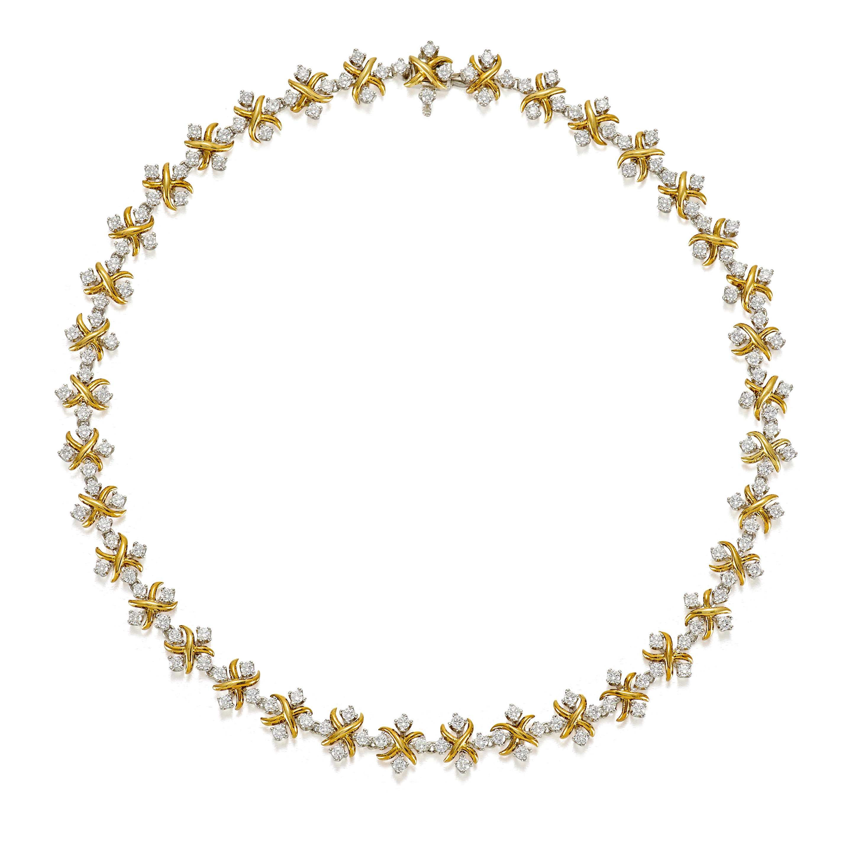 Appraisal: JEAN SCHLUMBERGER FOR TIFFANY CO A DIAMOND 'LYNN' NECKLACE Designed