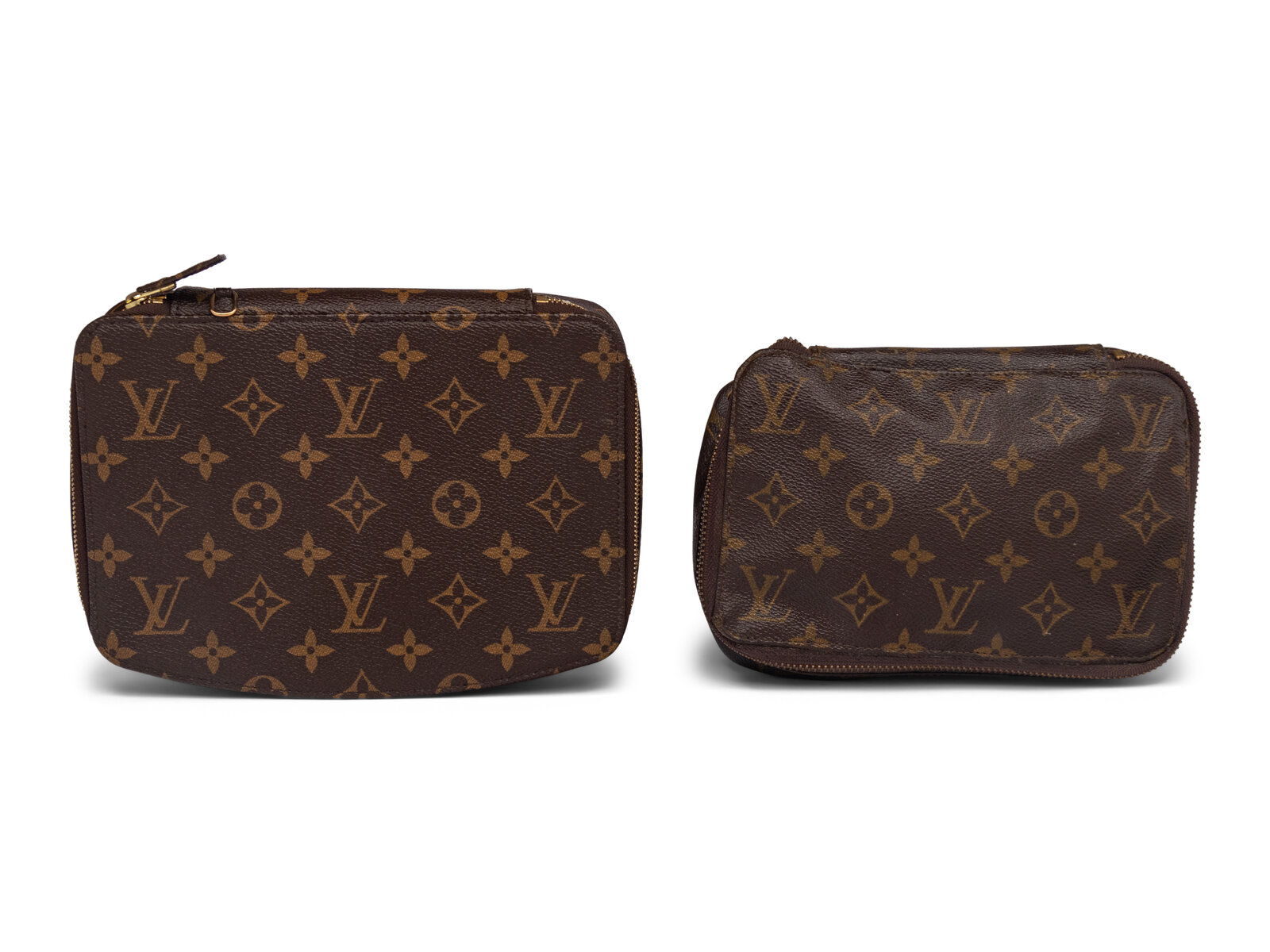 Appraisal: Two Louis Vuitton Monogram Pouches THE FIRST Louis Vuitton Monogram