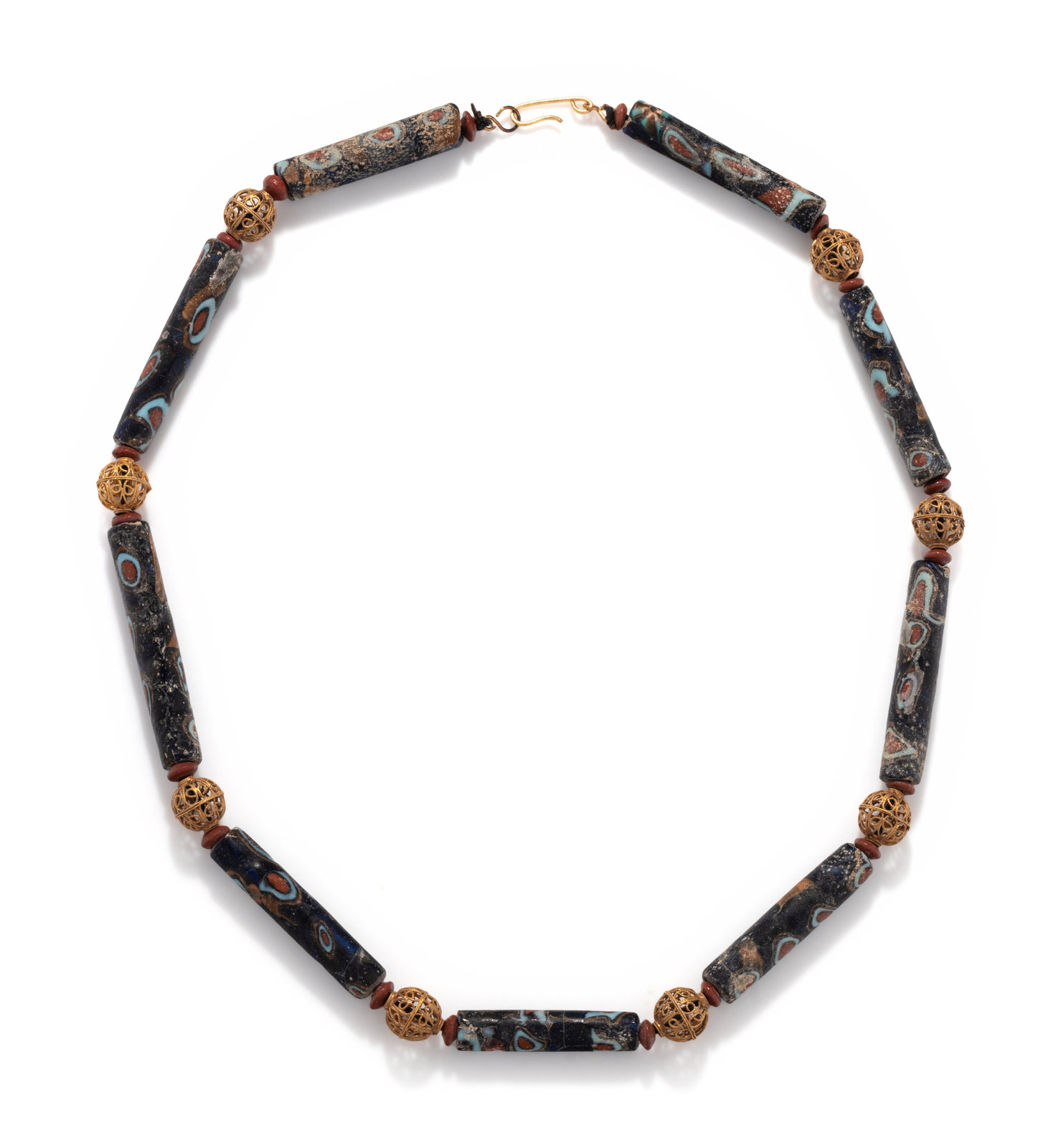 Appraisal: A Roman Mosaic Glass Bead Necklace Circa st Century B