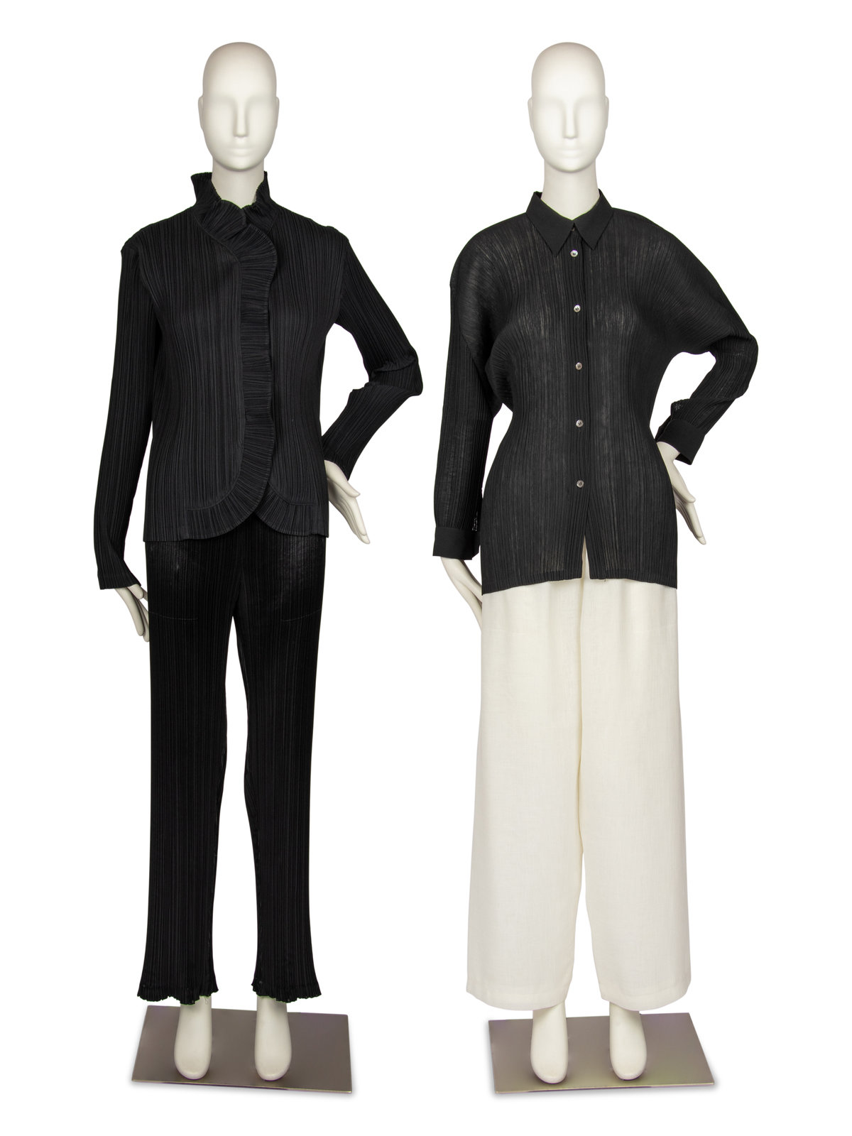 Appraisal: Four Issey Miyake Items This lot contains two shirts and