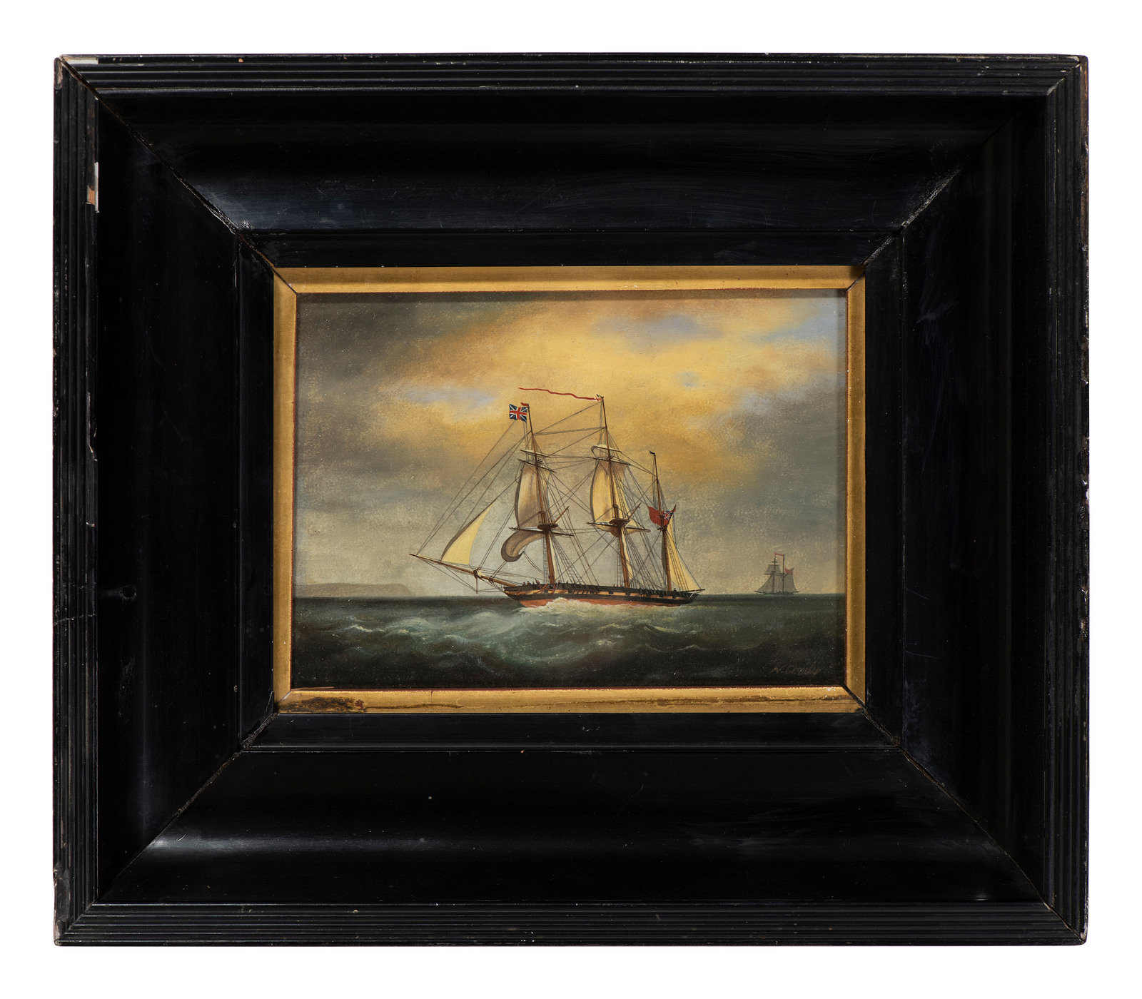 Appraisal: Nicholas Matthew Condy English - An English Frigate off Dover