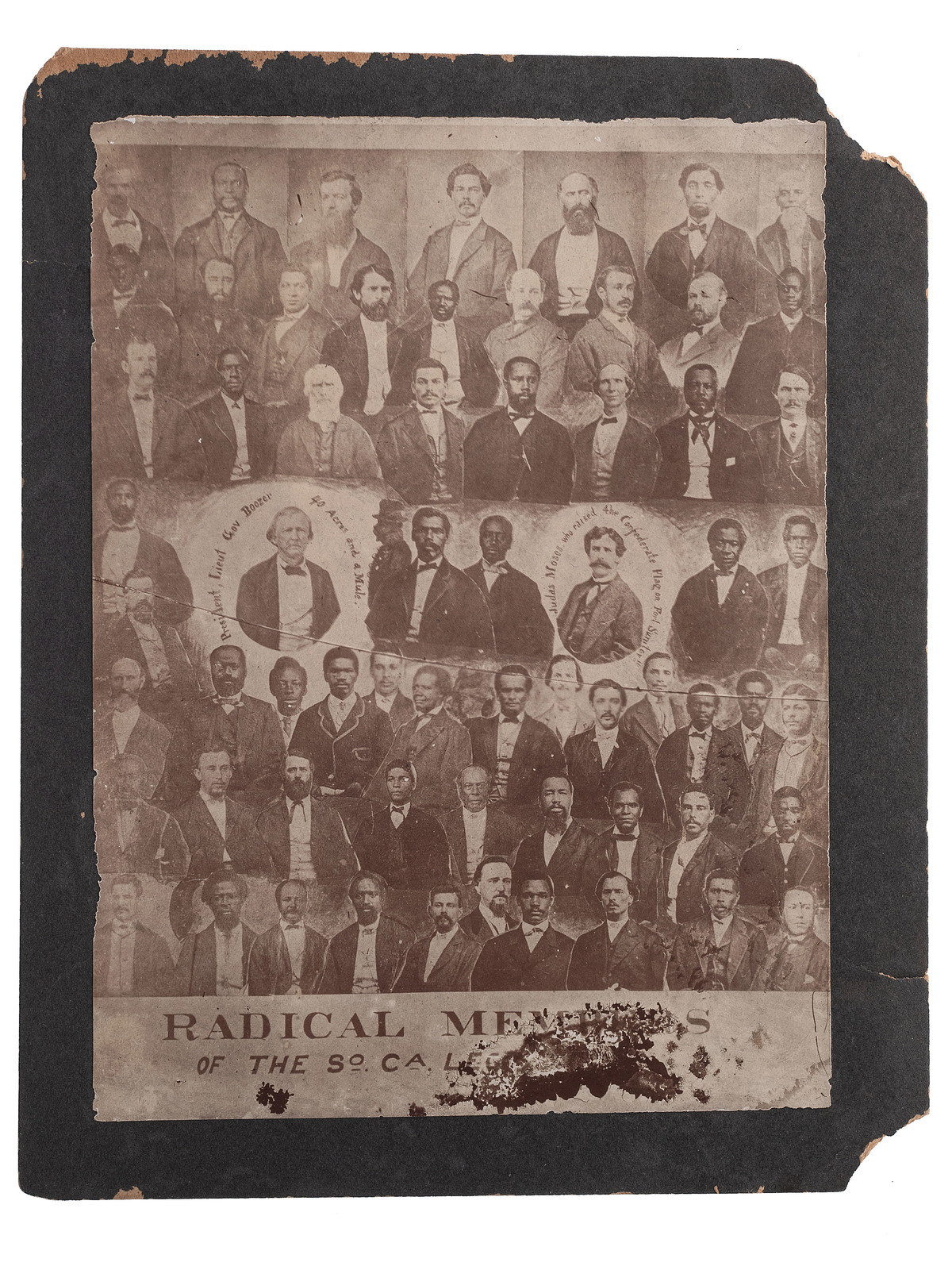 Appraisal: RECONSTRUCTION Radical Members of the So Ca Legislature J G