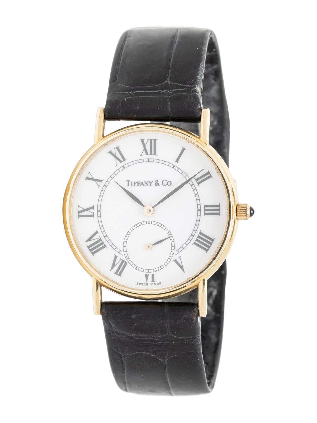 Appraisal: TIFFANY amp CO K YELLOW GOLD WATCH Maker Tiffany amp