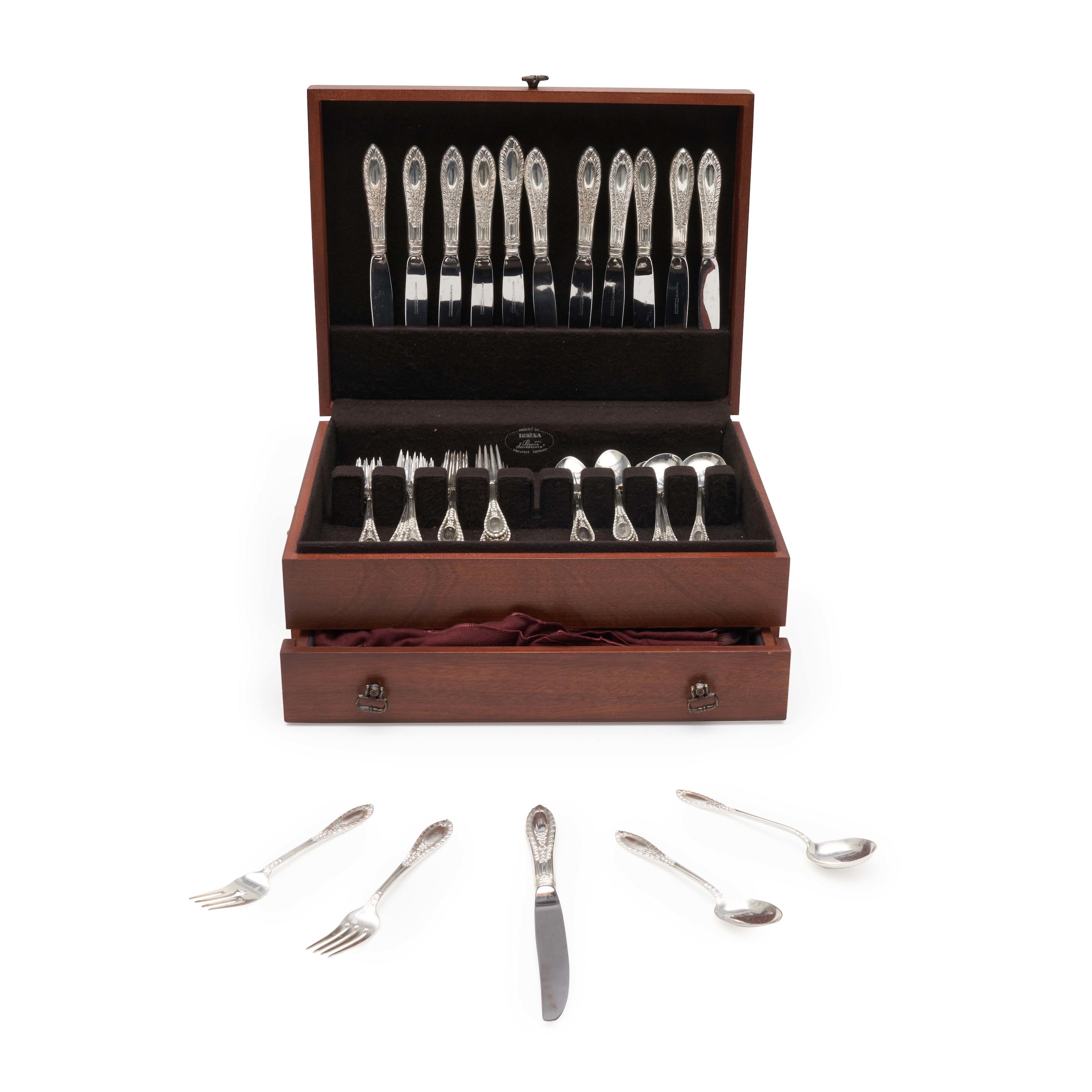 Appraisal: MANCHESTER SILVER CO PARTIAL STERLING SILVER FLATWARE SERVICE including dinner