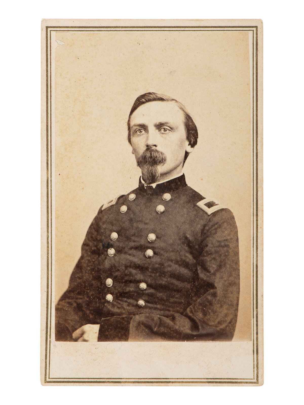 Appraisal: CIVIL WAR - GETTYSBURG CDV of General Adelbert Ames Congressional