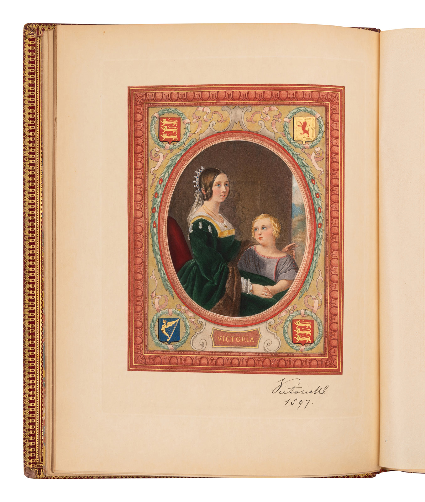 Appraisal: BINDING -- VICTORIA QUEEN OF ENGLAND - HOLMES Richard Rivington