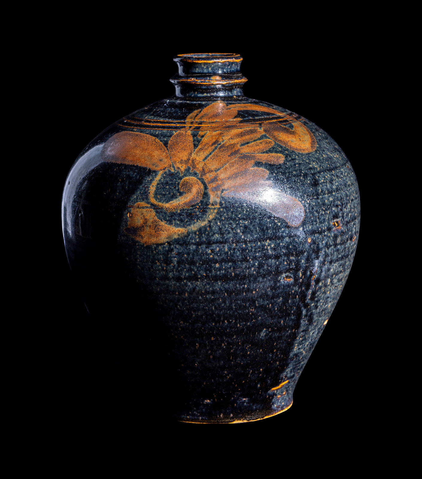 Appraisal: A Chinese Russet Painted Black Glazed Stoneware Jar Northern Song-Jin