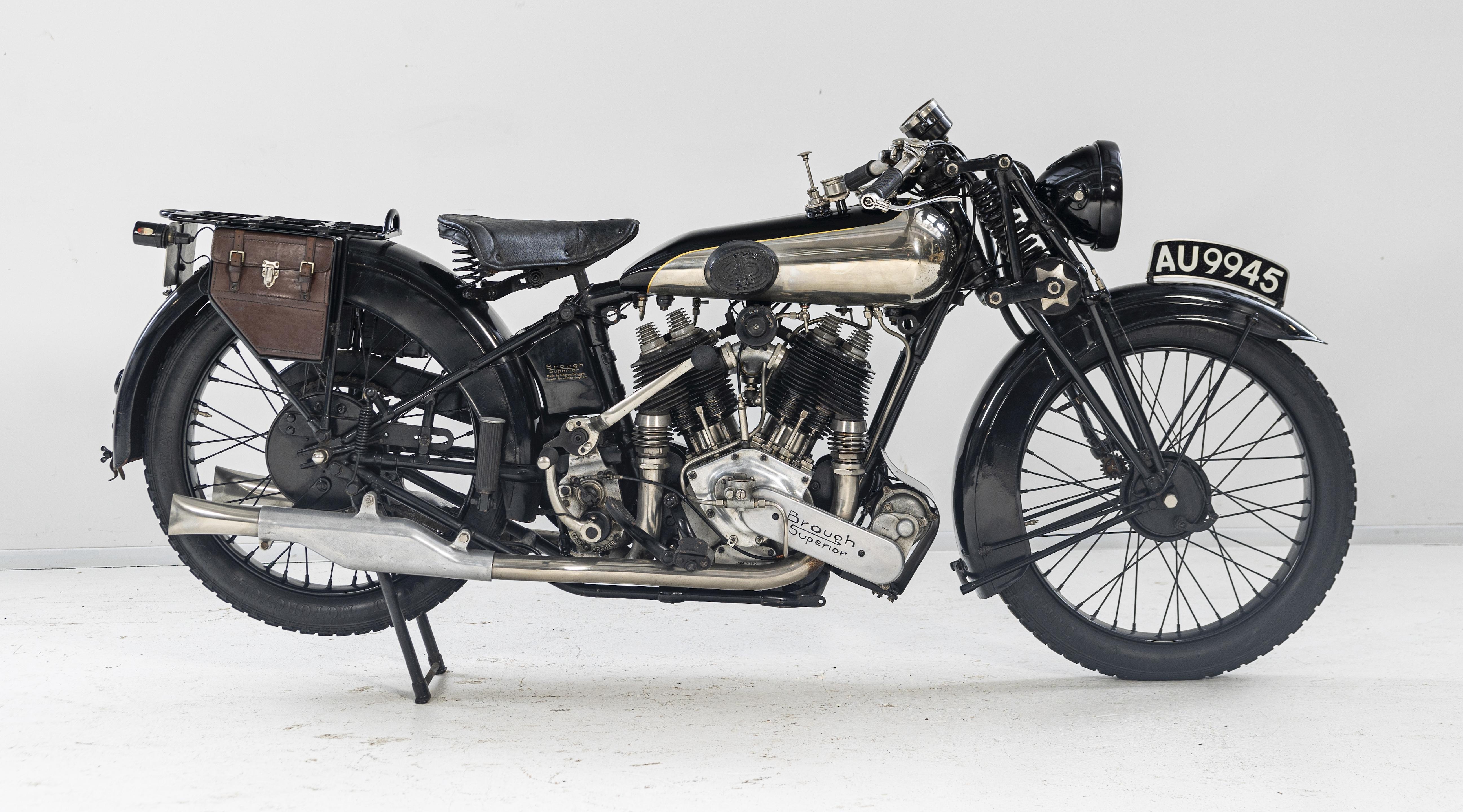 Appraisal: BROUGH SUPERIOR CC SS REGISTRATION NO AU FRAME NO ENGINE