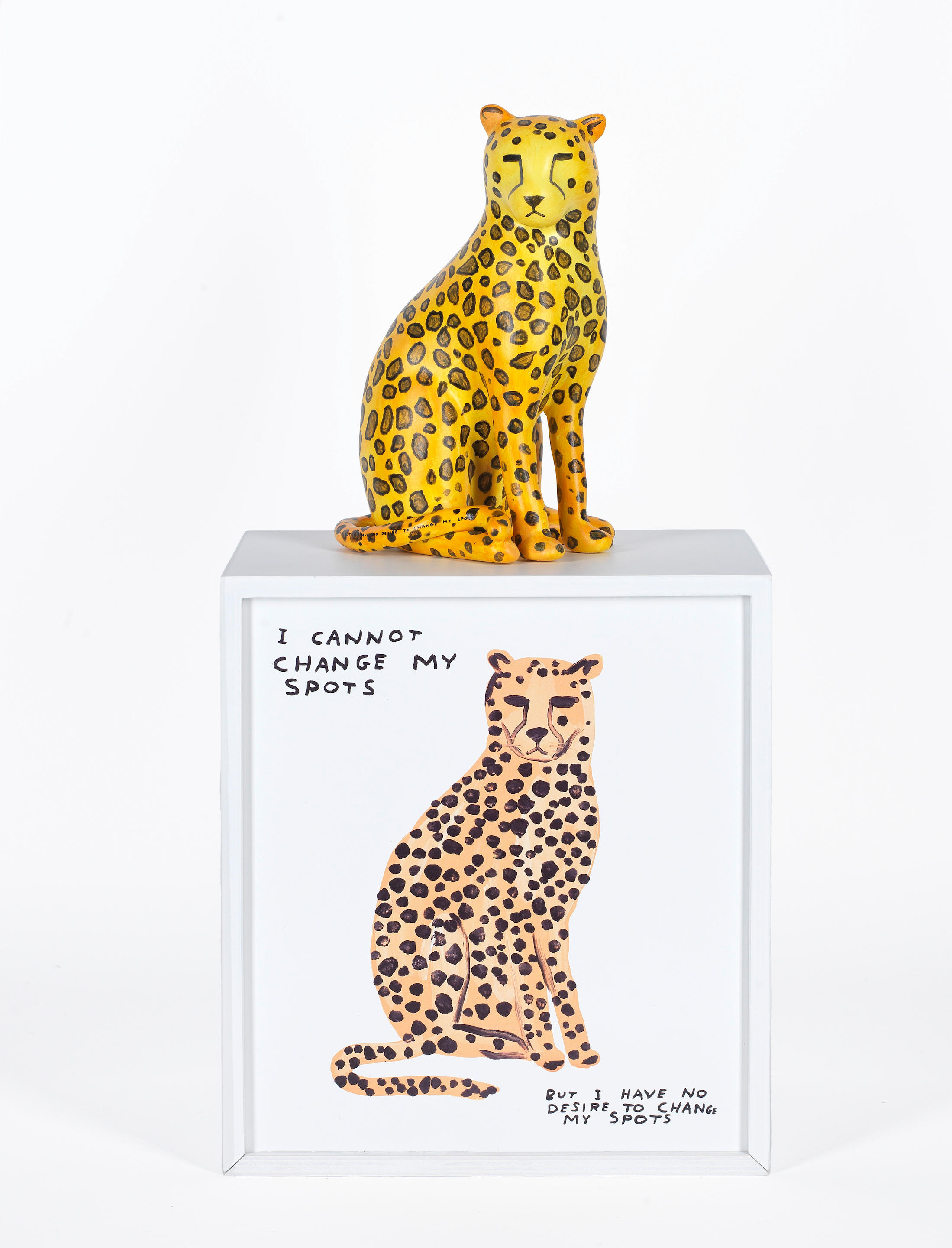 Appraisal: DAVID SHRIGLEY BRITISH BORN I Cannot Change My Spots But