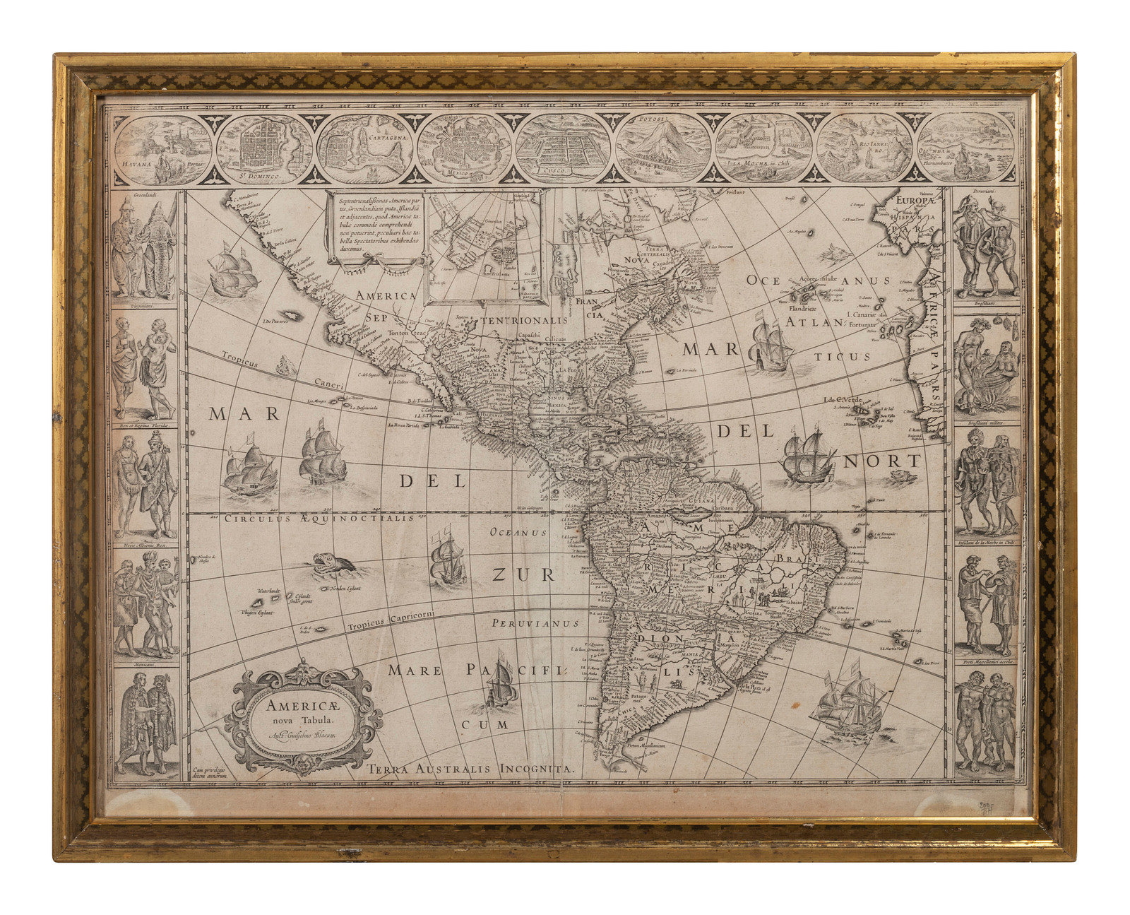 Appraisal: BLAEU Willem - -- BLAEU Jan - Americae nova Tabula