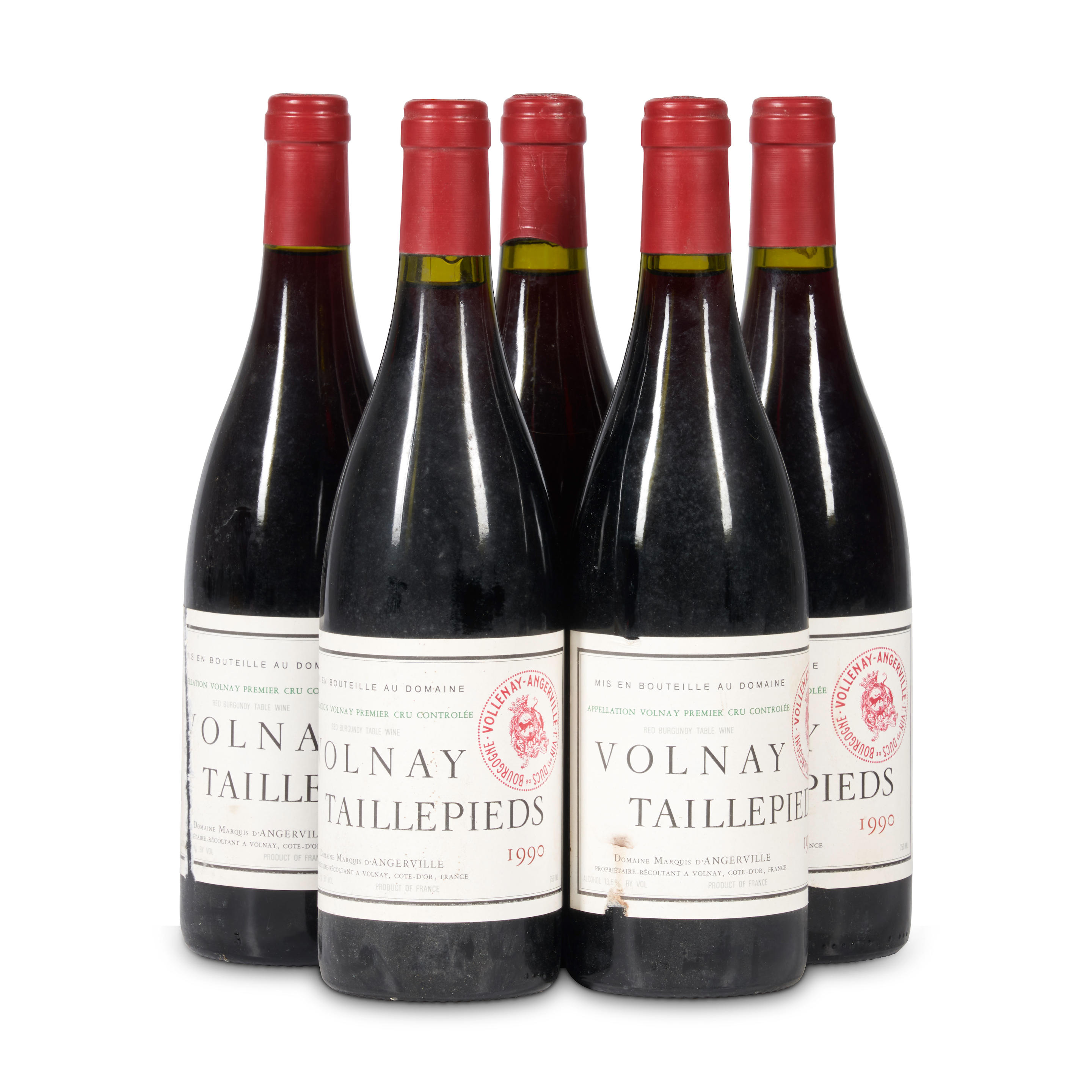 Appraisal: MARQUIS D'ANGERVILLE VOLNAY TAILLEPIEDS BOTTLES Marquis d'Angerville Volnay Taillepieds Cote