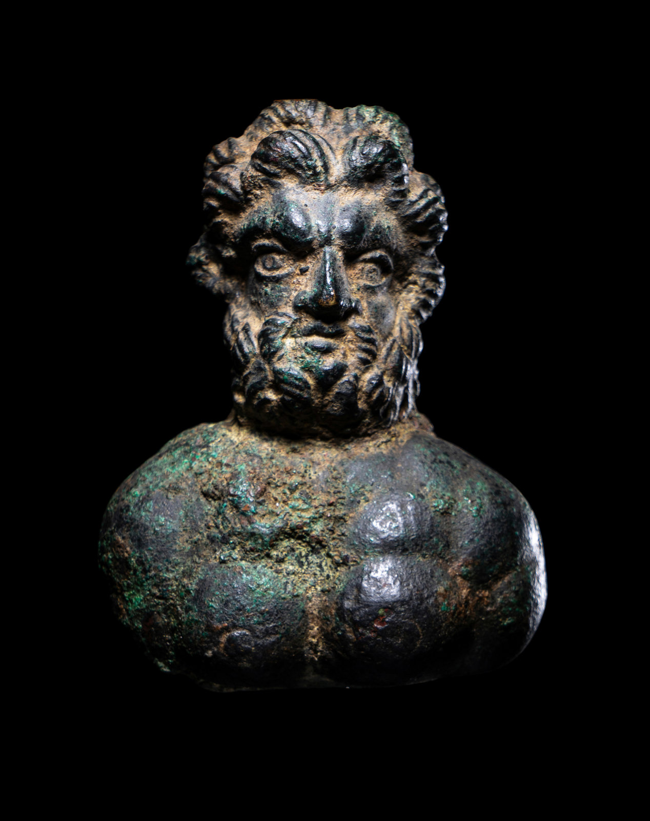 Appraisal: A Romano-Celtic Bronze Bust of Jupiter Circa nd- rd Century