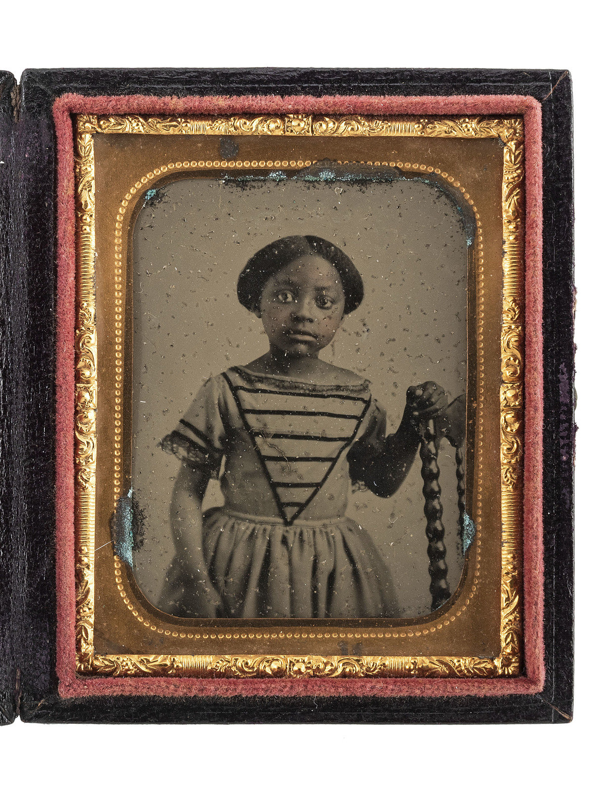 Appraisal: SLAVERY amp ABOLITION -- EARLY PHOTOGRAPHY Ninth plate ambrotype of