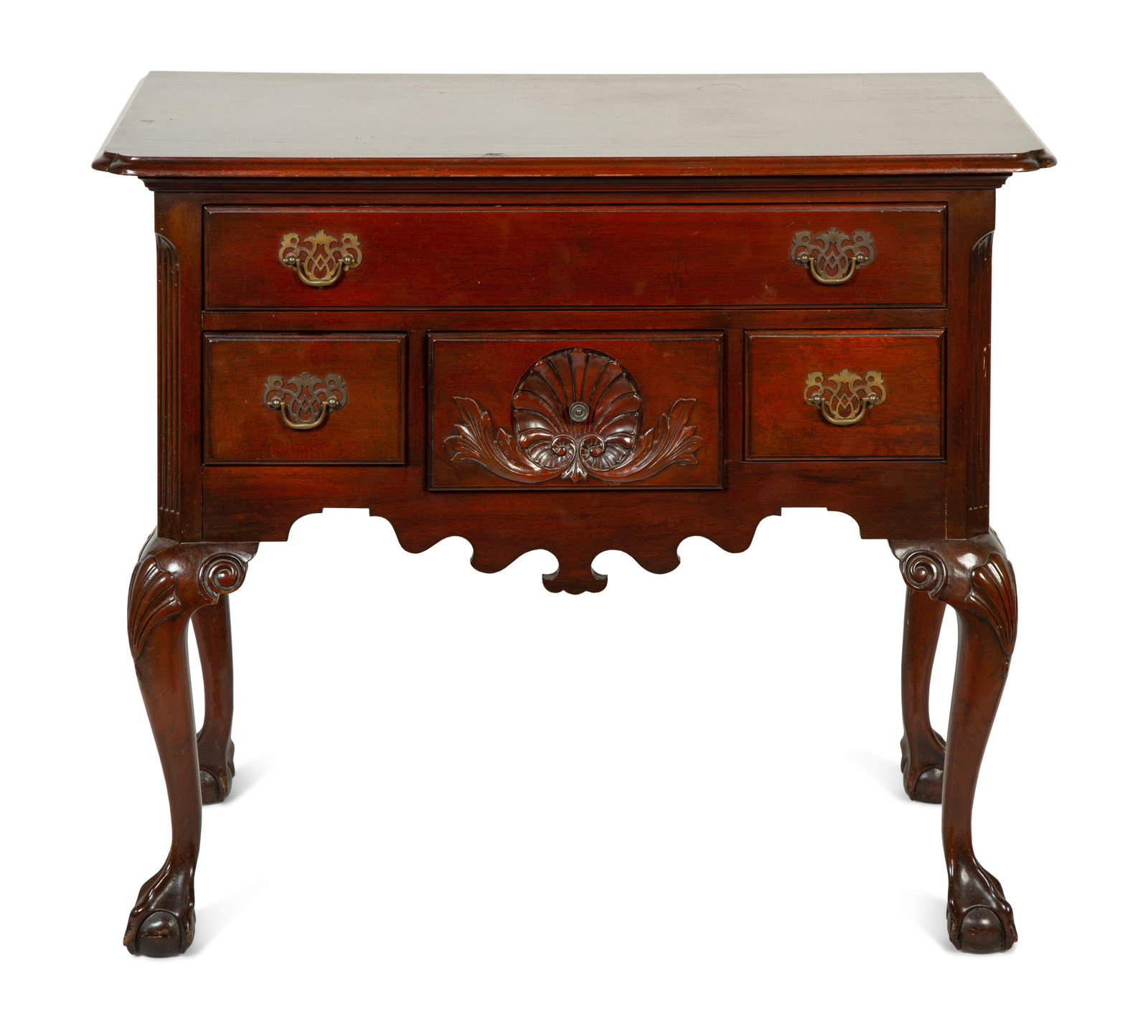 Appraisal: A Chippendale Style Carved Mahogany Dressing Table th Century Height