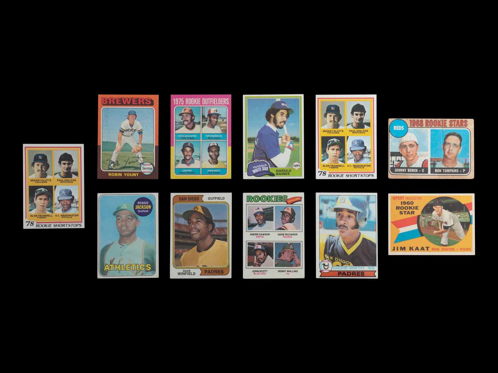 Appraisal: A Group of - s Topps Hall of Fame Baseball