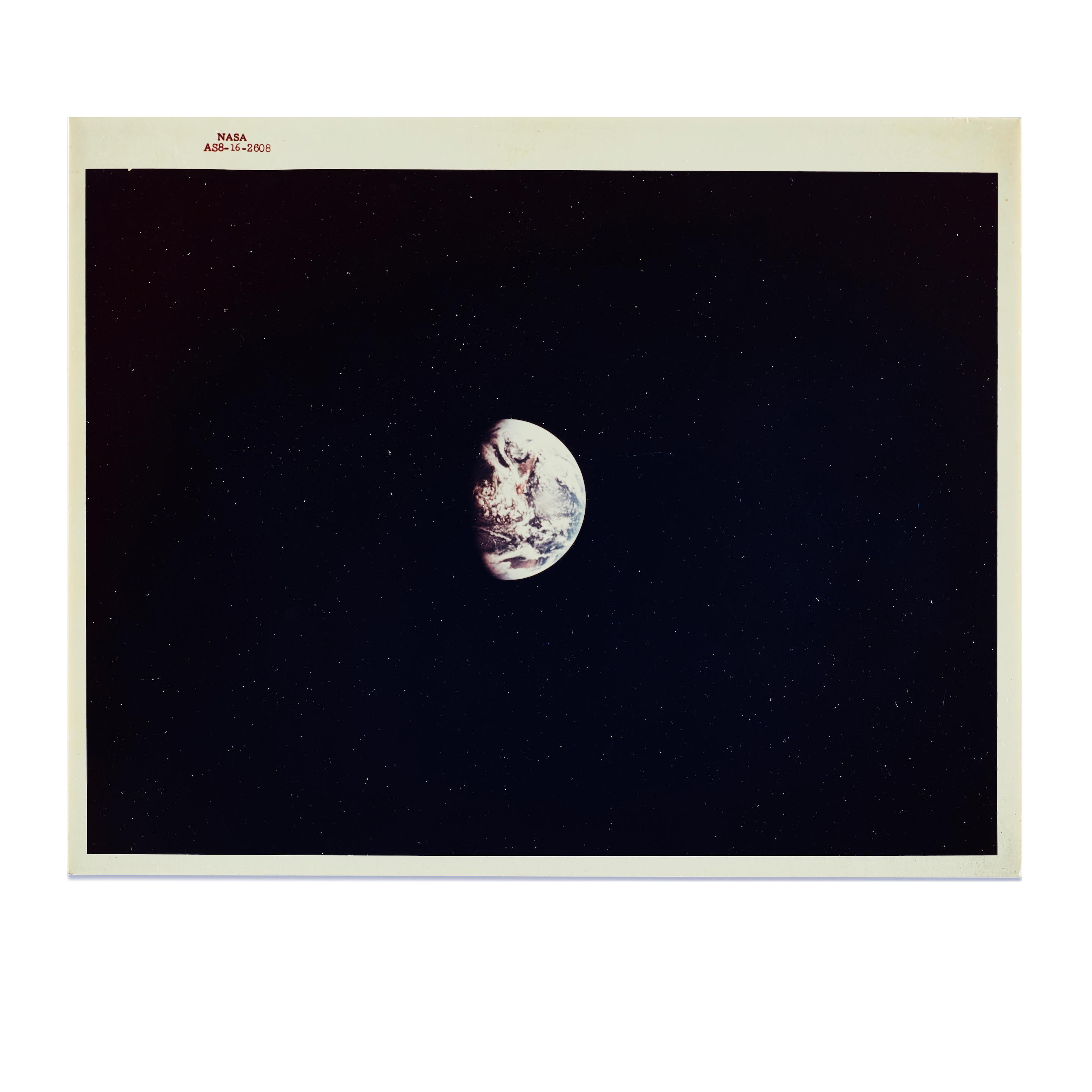 Appraisal: EARTH VIEWS FROM APOLLO photographs ANDERS WILLIAM Chromogenic color photograph