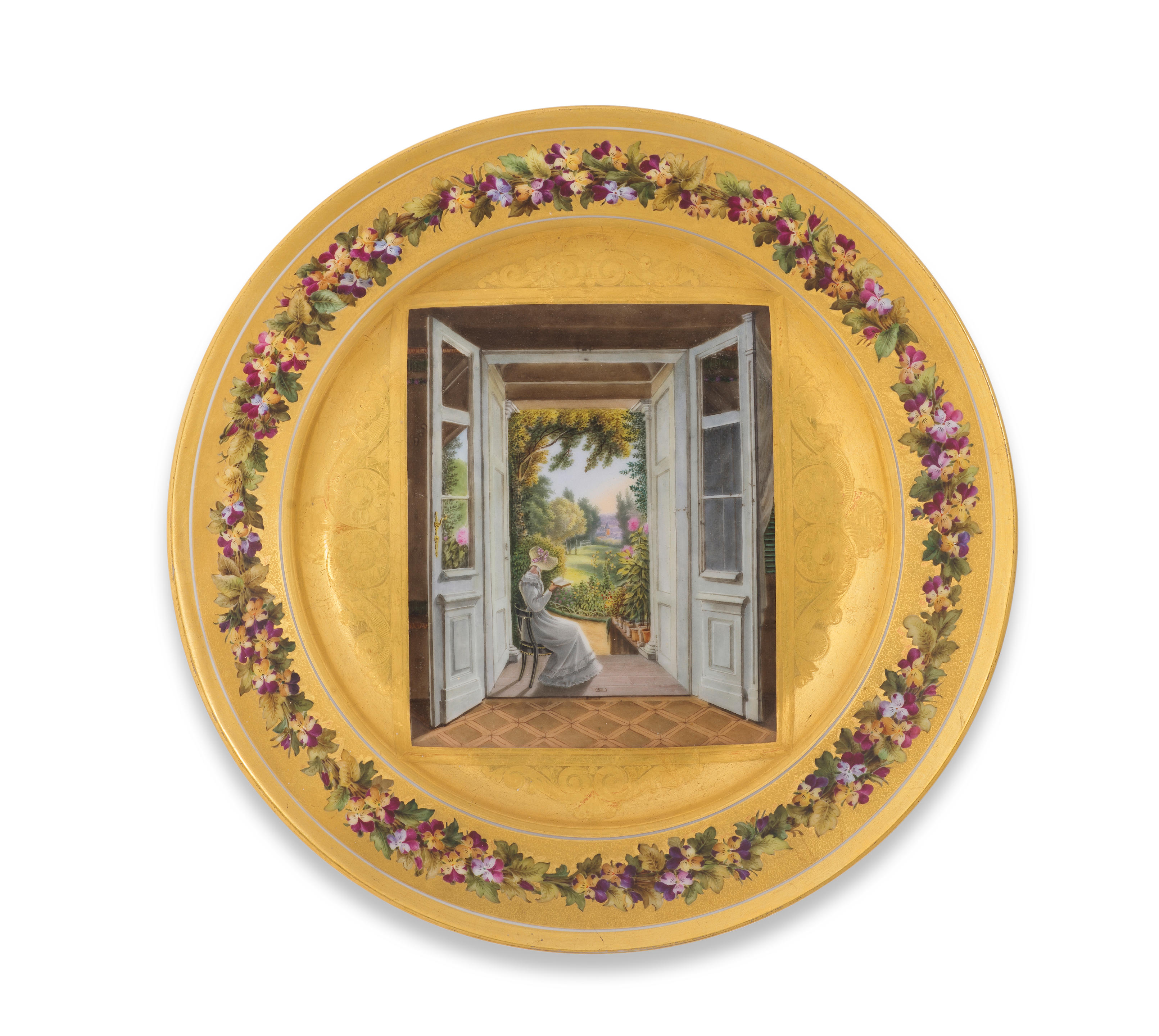 Appraisal: A BRUSSELS FABER CABINET PLATE CIRCA - Finely painted with