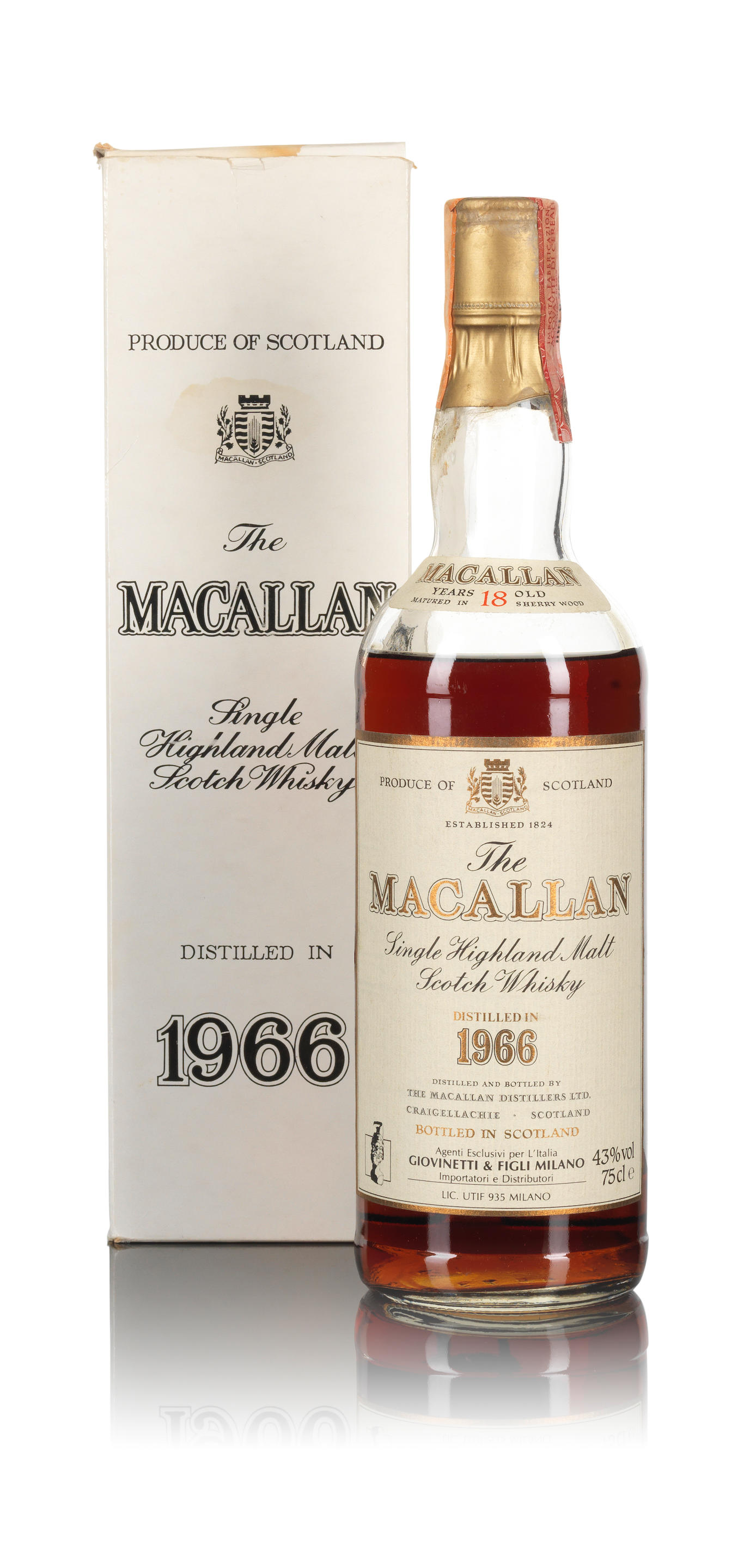 Appraisal: THE MACALLAN- YEAR OLD- The Macallan- year old- Distilled and