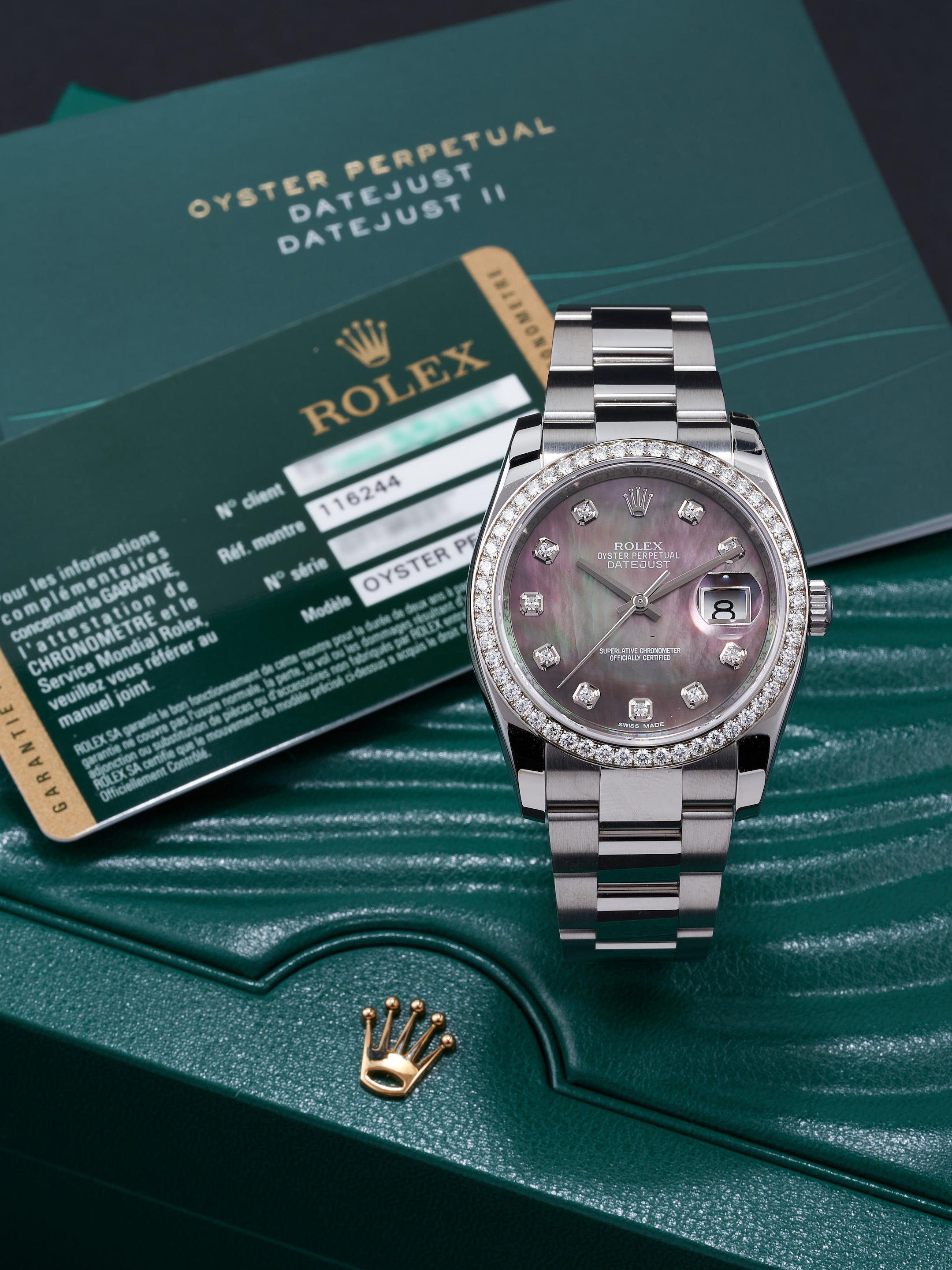 Appraisal: ROLEX OYSTER PERPETUAL DATEJUST REF A FINE STAINLESS STEEL WHITE