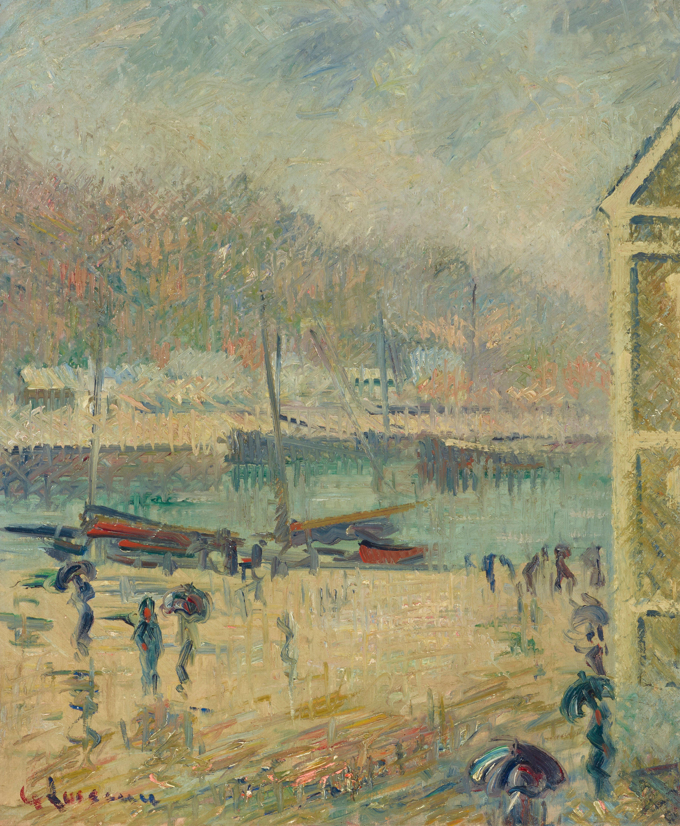 Appraisal: GUSTAVE LOISEAU - Le bassin de Berigny F camp signed