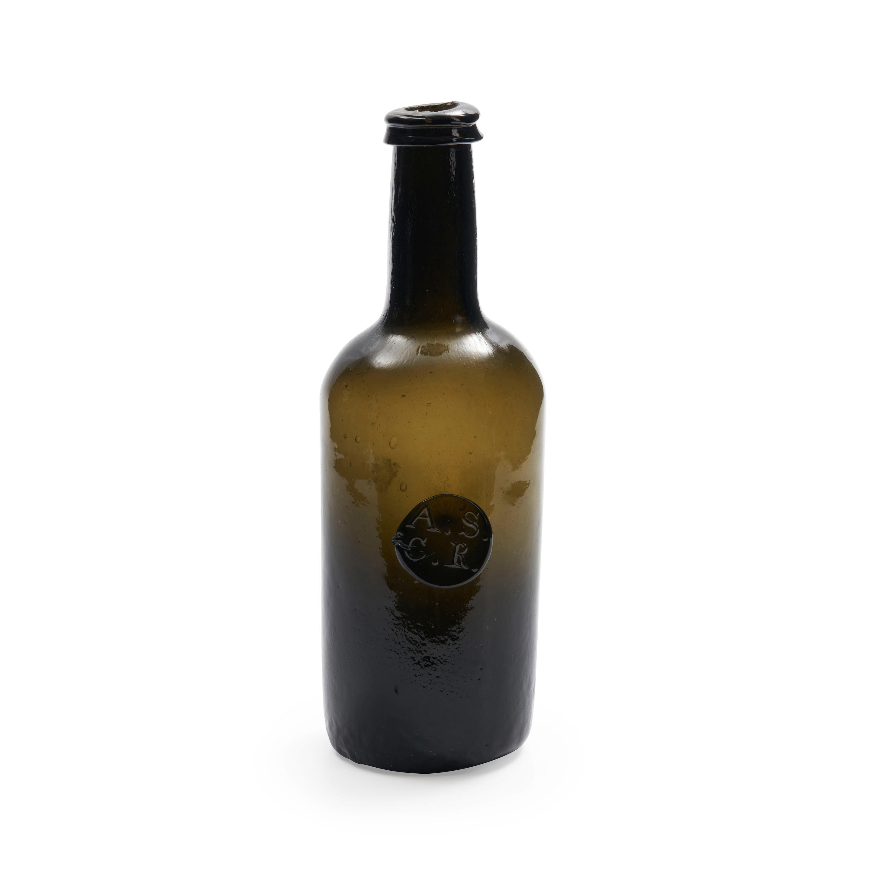 Appraisal: A SEALED HALF SIZE 'CYLINDER' WINE BOTTLE circa - of