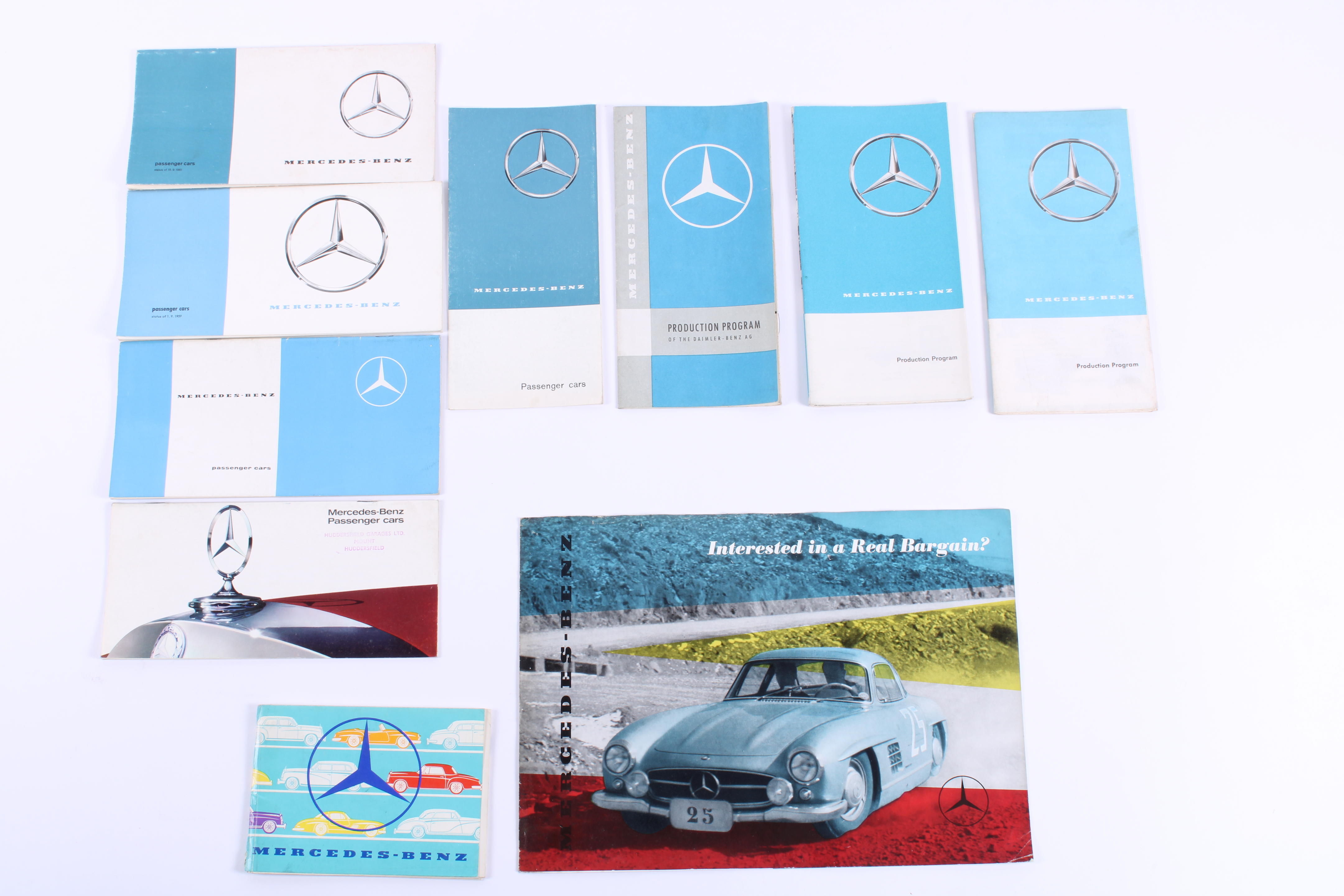 Appraisal: MERCEDES-BENZ - ASSORTED RANGE BROCHURES AND CATALOGUES S- S including