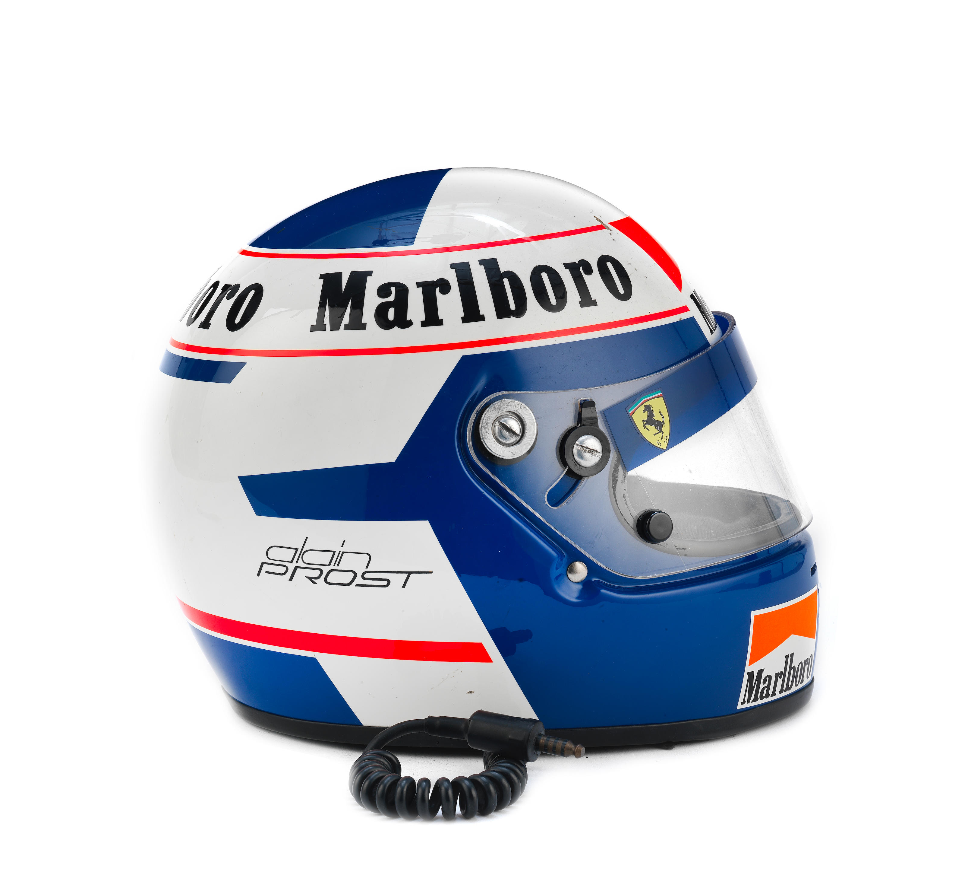 Appraisal: ALAIN PROST'S ITALIAN GRAND PRIX HELMET WORN TO ND PLACE