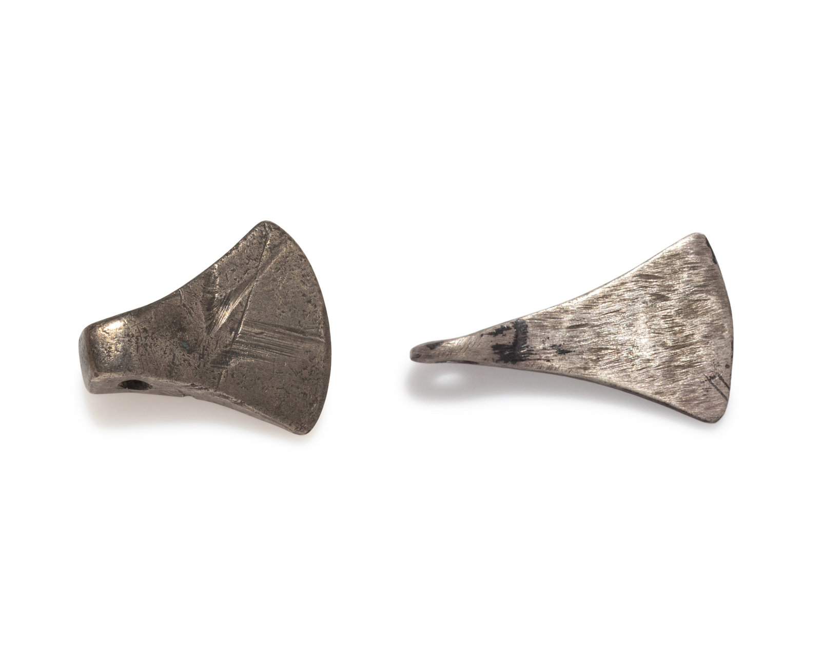 Appraisal: Two Roman Silver Axe Pendants Circa st- rd Century A