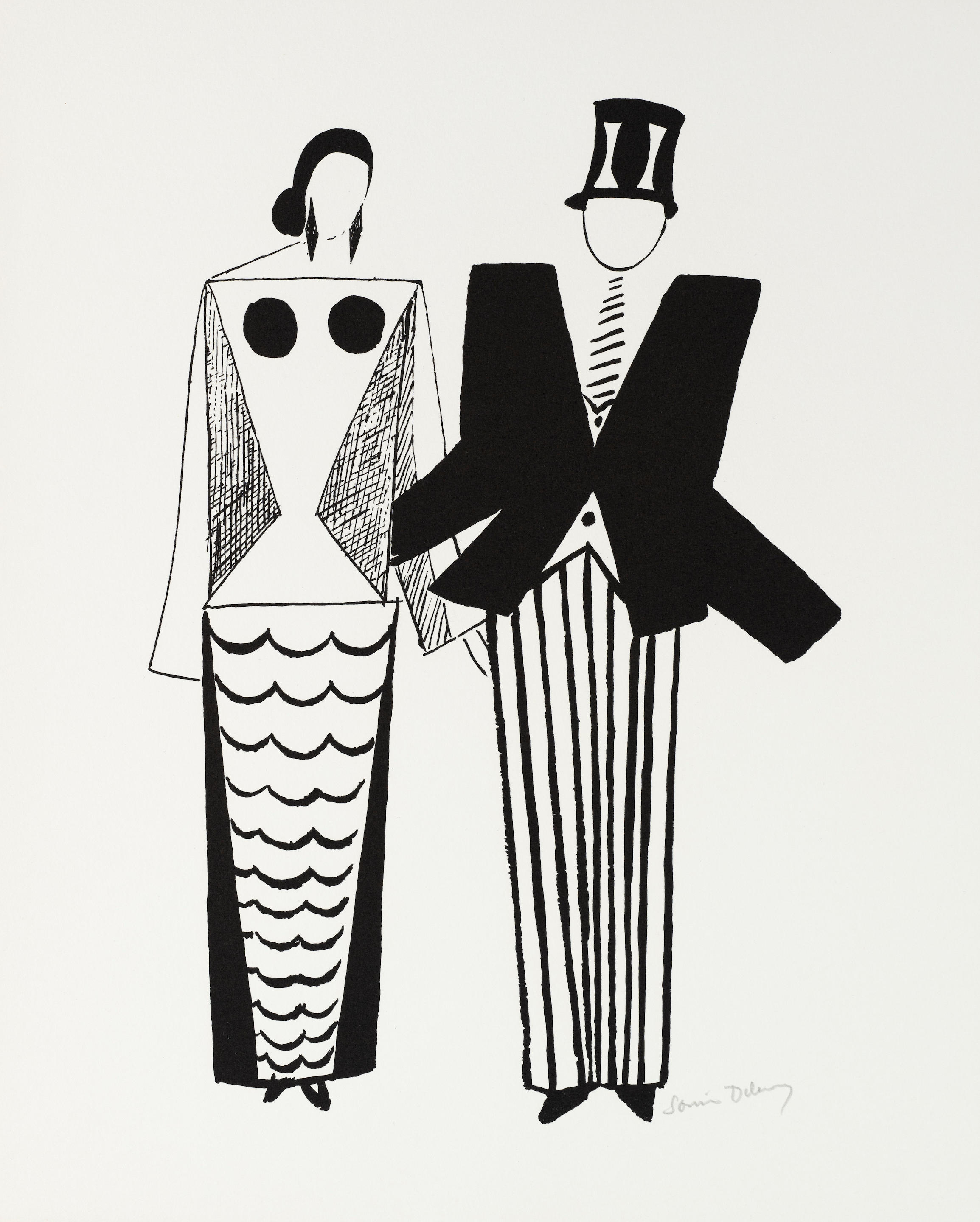 Appraisal: SONIA DELAUNAY - LE MARIAGE Planche tir e de l'ouvrage