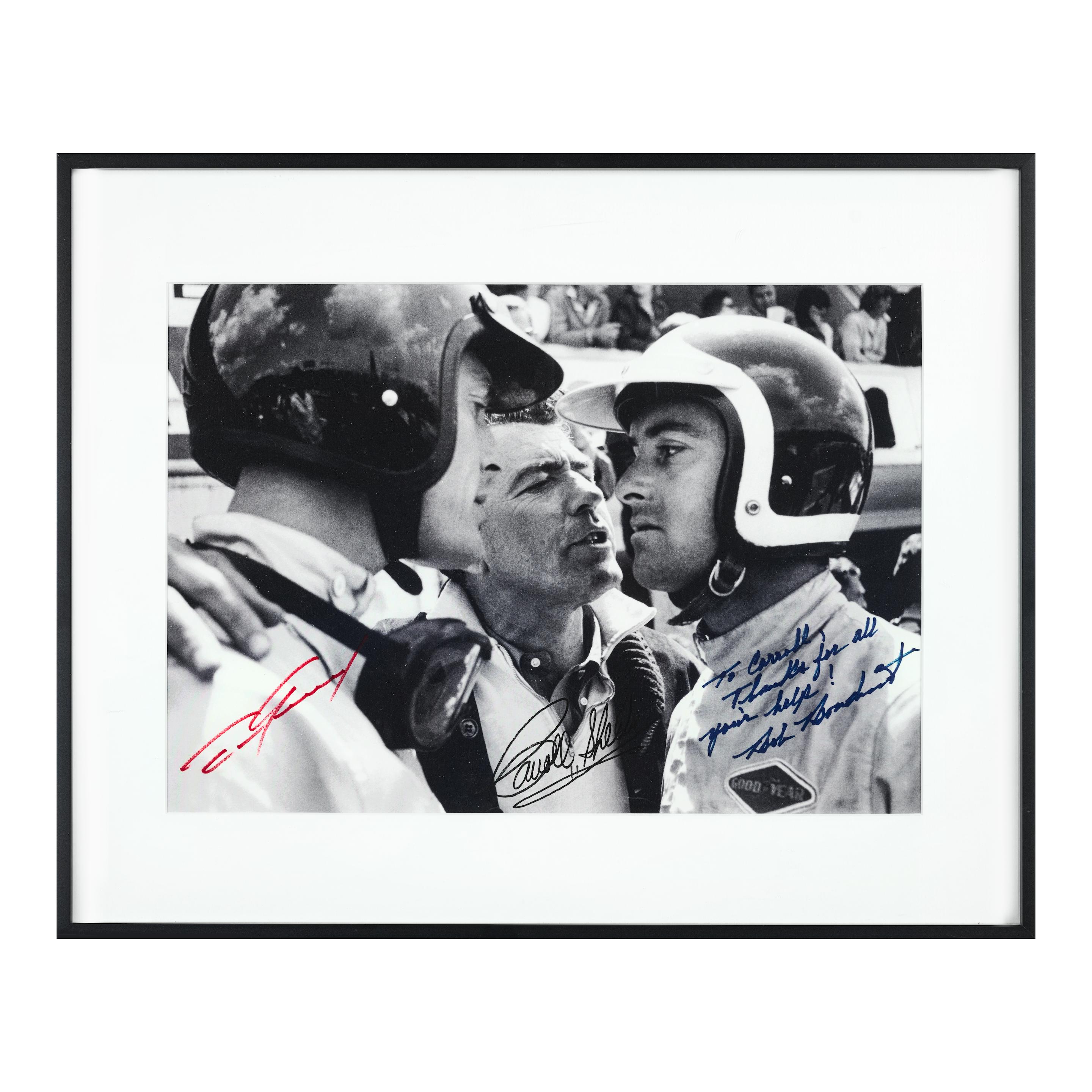 Appraisal: HEURES DU MANS PHOTOGRAPHIE SIGN E PAR CARROLL SHELBY DAN