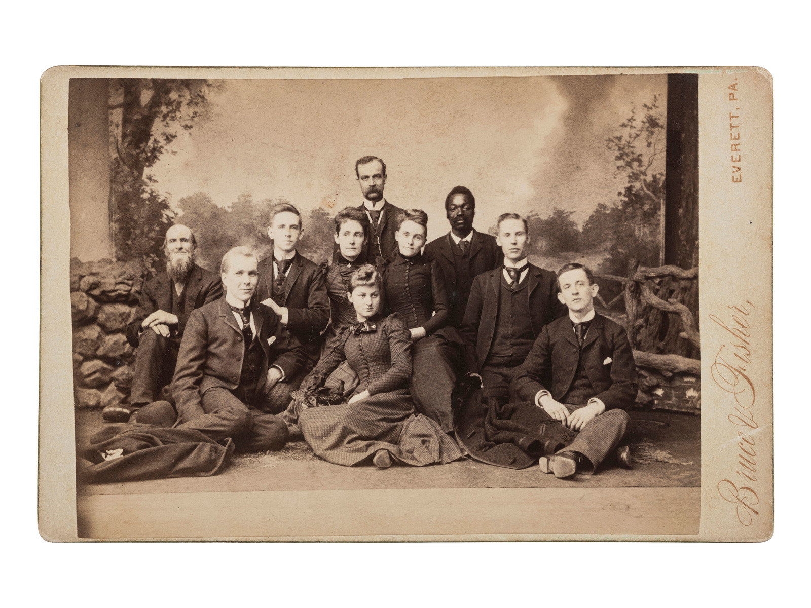 Appraisal: EARLY PHOTOGRAPHY Large group of portrait photography incl CDVs cabinet