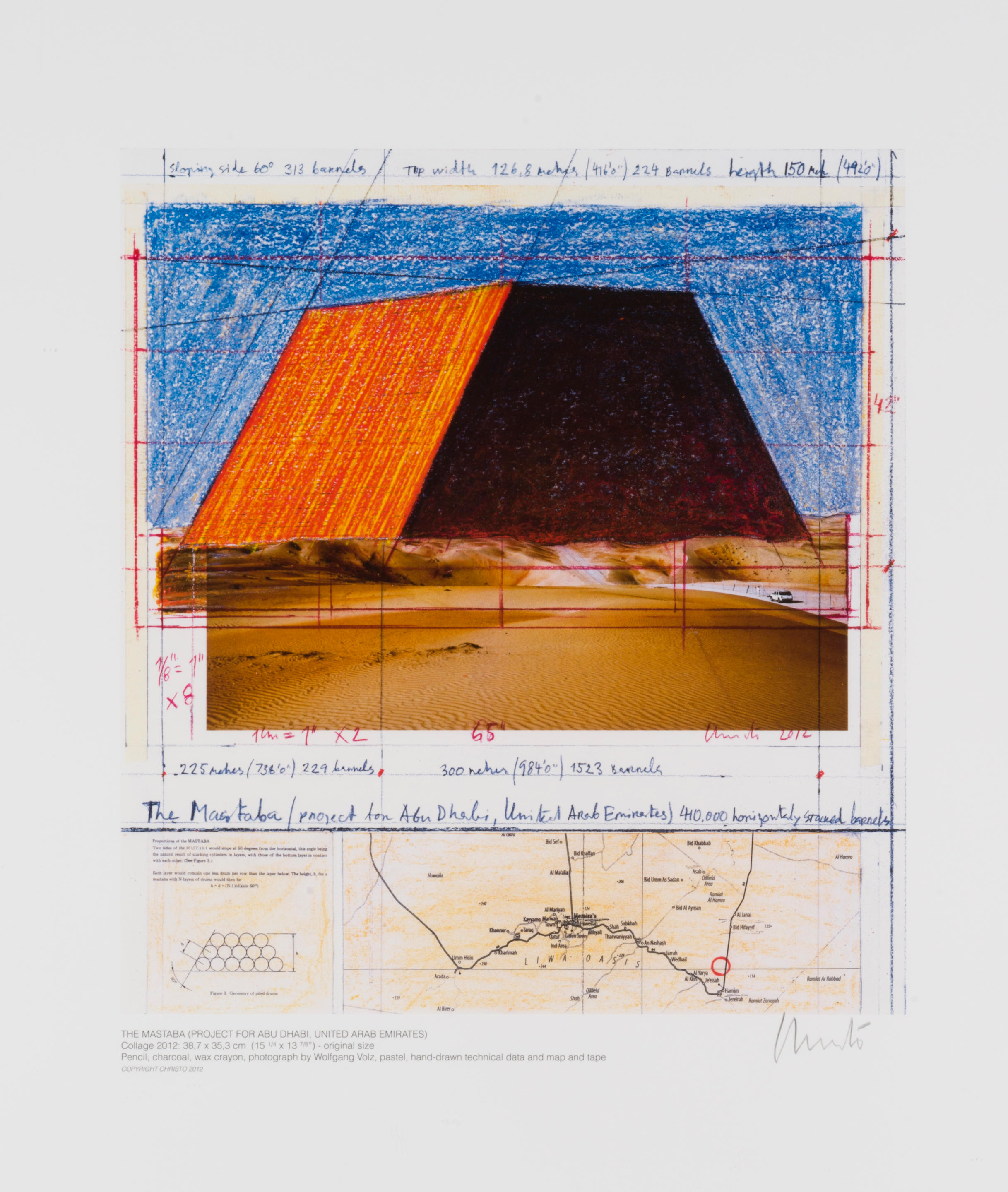 Appraisal: CHRISTO JEANNE-CLAUDE - - The Mastaba project for United Arab