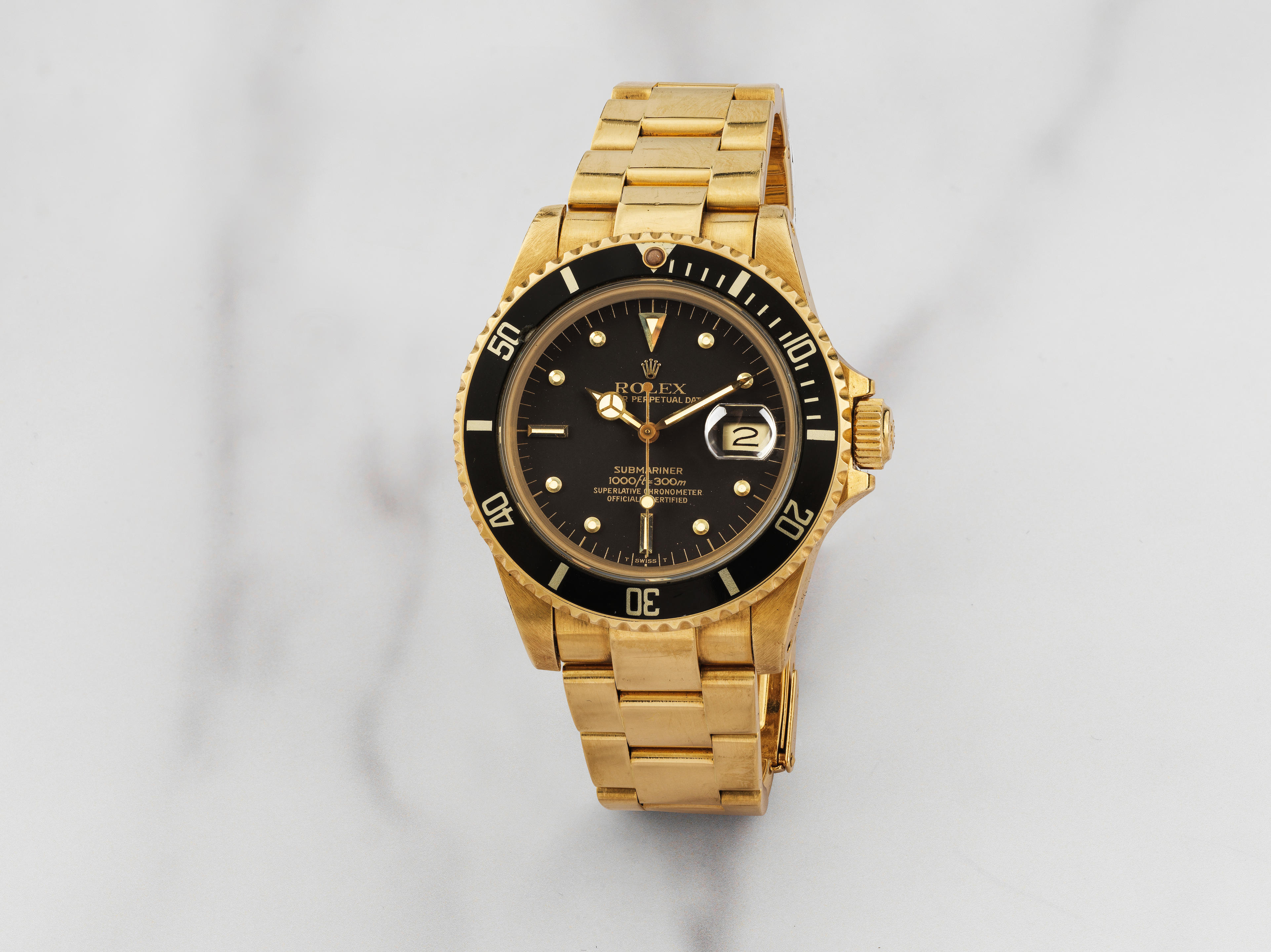 Appraisal: ROLEX BELLE MONTRE BRACELET EN OR JAUNE K AVEC DATE