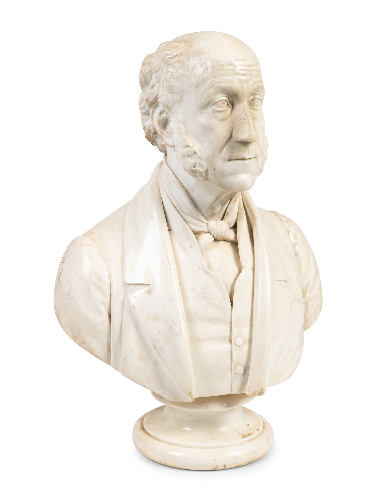 Appraisal: John Denton Crittendon English - Bust of Mr George Soanes