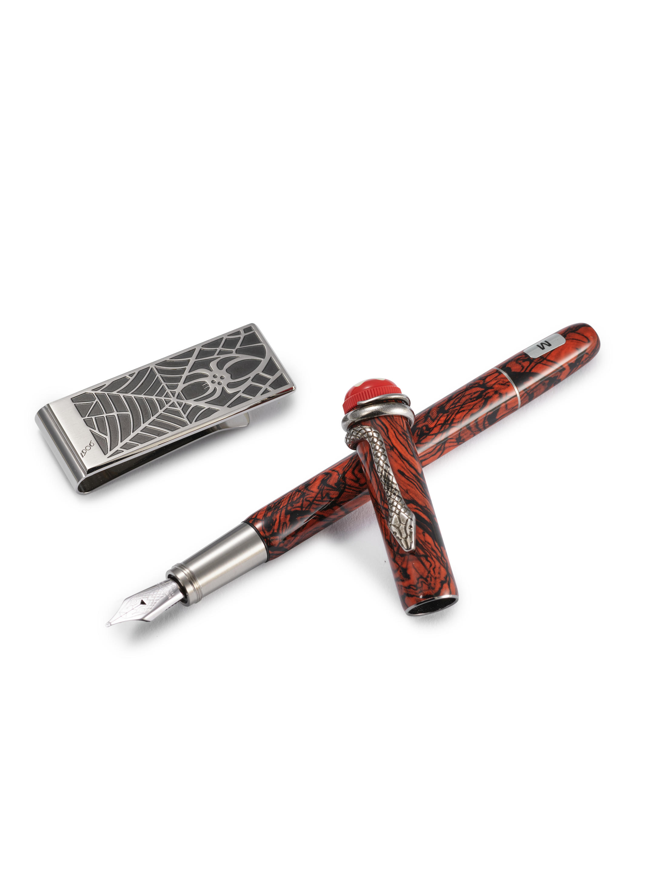 Appraisal: MONTBLANC ROUGE ET NOIR A SPECIAL EDITION MARBLED ROUGE ET