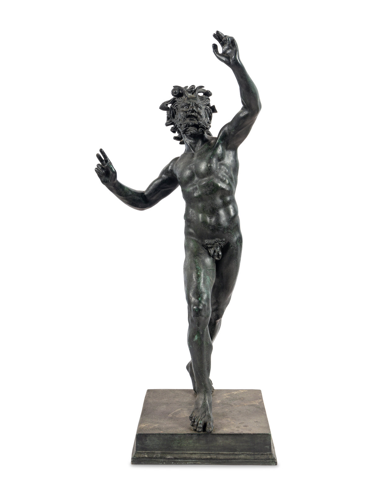 Appraisal: An Italian Bronze Figure of the Dancing Faun of Pompeii