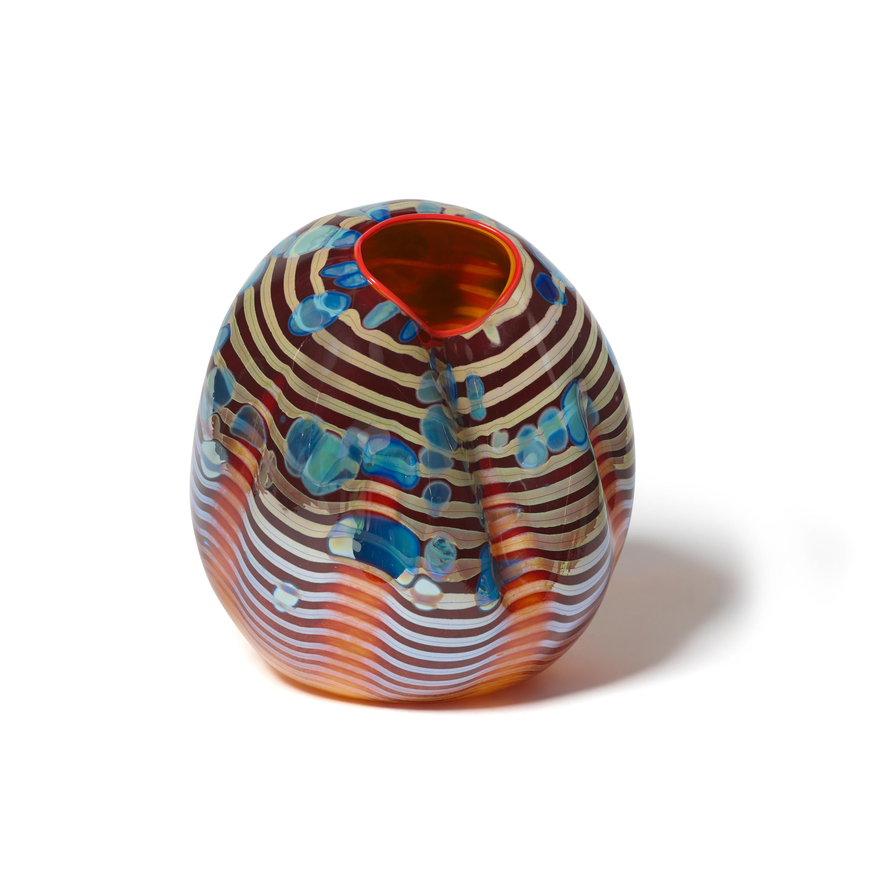 Appraisal: DALE CHIHULY BORN Cinnamon Macchia for Portland Press blown glass