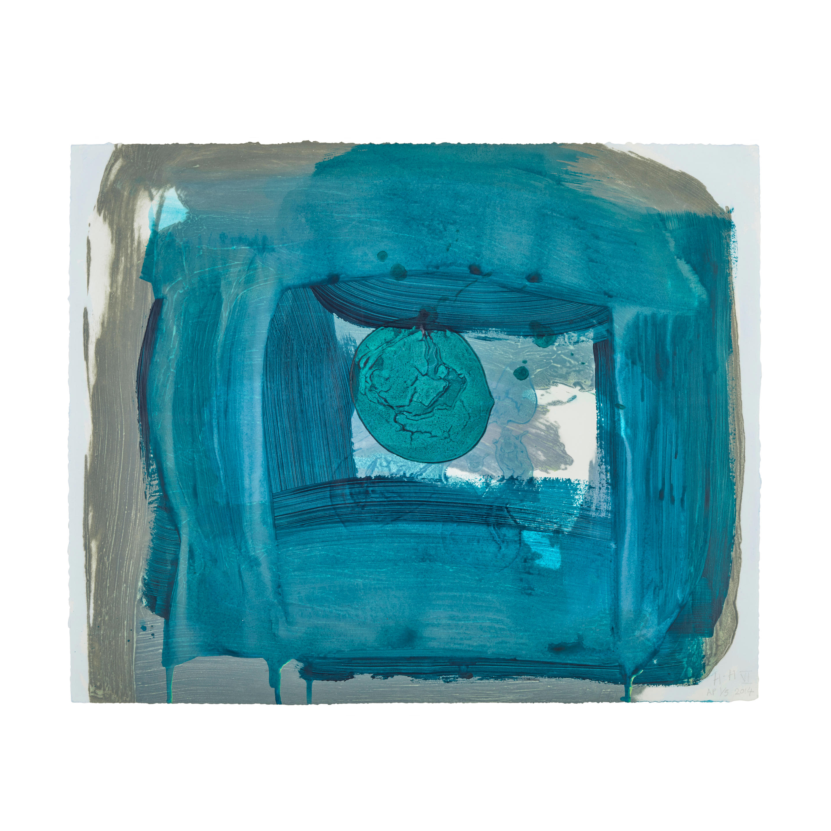 Appraisal: HOWARD HODGKIN - For Alan VI Carborundum relief with hand-coloring