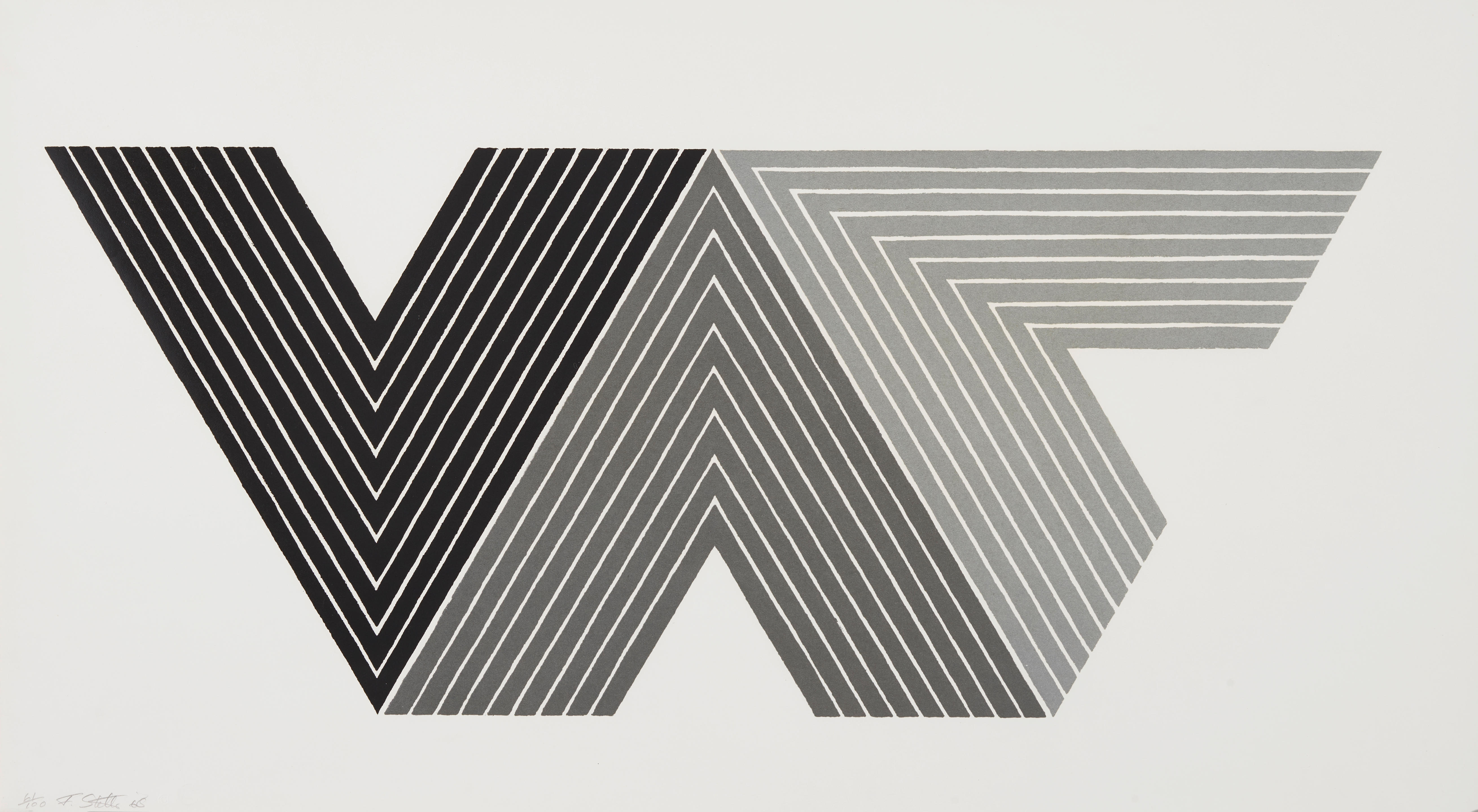 Appraisal: FRANK STELLA BORN Quathlamba I from V Series Axsom Gemini